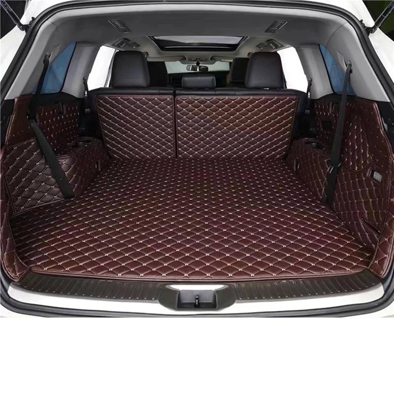 Auto Kofferraummatte Für Chevrolet Für Captiva 2014-2017 Vollständige Abdeckung Leder Auto Innen Zubehör Styling Anti-Slip Wasserdicht8 Kofferraum Matte Kofferraum Schutzmatte(Color 18) von JMOLXURI