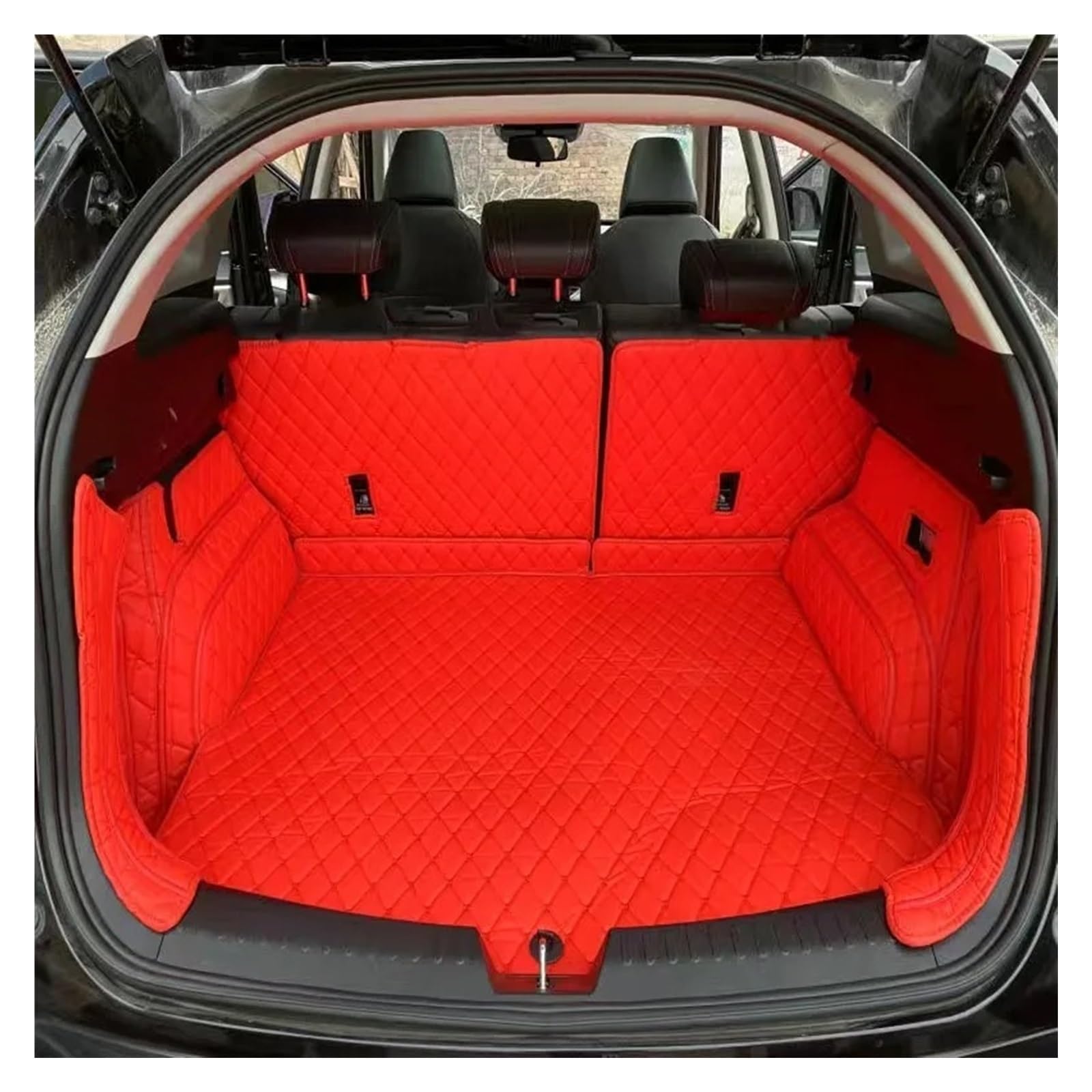 Auto Kofferraummatte Für Dodge Für Journey 2009-2015 Auto-Kofferraum-Zubehör, Wasserdichte Innenausstattung Aus Leder, Styling-Schutzpolster, Individuelle Kofferraummatten Kofferraum Schutzmatte(Color von JMOLXURI