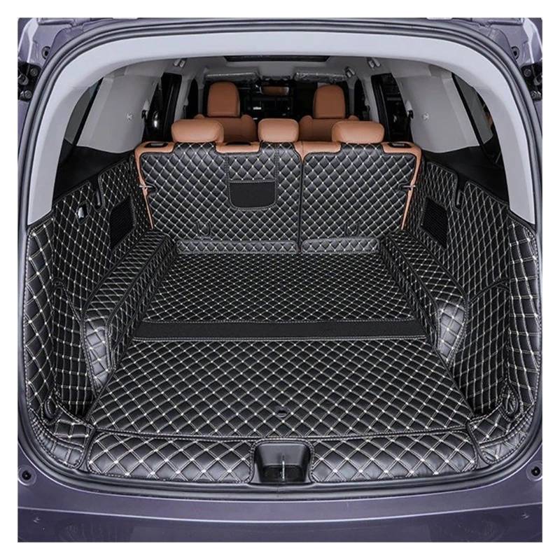 Auto Kofferraummatte Für Great Für Wall Für Haval H5 2024 Stamm Matte Auto Innen Zubehör Langlebig Teppich Für Zurück Speicher Trunk Cargo Matte Zubehör Kofferraum Schutzmatte(A Black Meter) von JMOLXURI