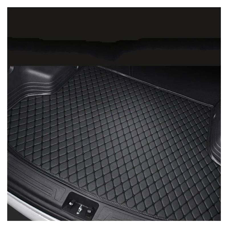 Auto Kofferraummatte Für Hyundai Für Azera 2006-2010 Liner Hinteren Koffer Cargo Fuß Pads Zubehör Produkte Teile Auto Stamm Matten Kofferraum Schutzmatte(Black with Black) von JMOLXURI