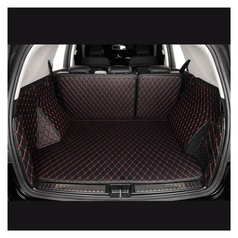 Auto Kofferraummatte Für Land Für Rover Für Range Für Rover L405 2013-2021 Auto Boot Pads Cargo-Liner Auto Stamm Matten Kofferraum Schutzmatte(Black red) von JMOLXURI