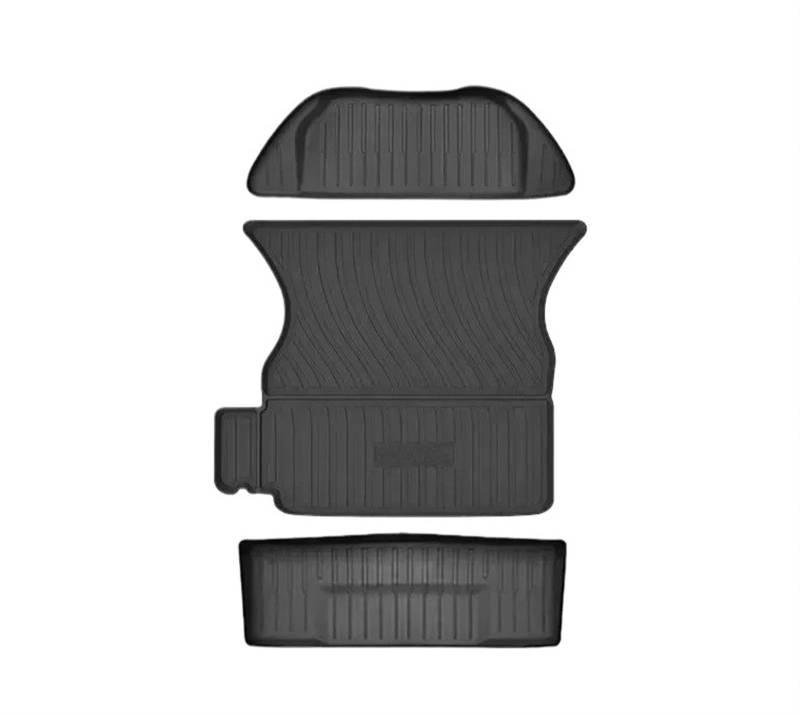 Auto Kofferraummatte Für Tesla Für Model Für X Good Side Surrounding Upgraded Foot Pad TPE Fit Allwetter-Kofferraummatten Kofferraum Schutzmatte(5 seat 21-25 3PCS) von JMOLXURI