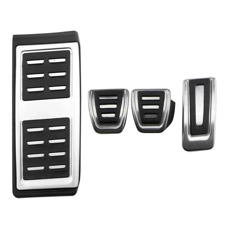 Auto Pedalabdeckung Für A1 Für A3 Für Q2 Für Q3 2022 Sportback Edelstahlpaste Autopedale Gaspedal Bremspedalauflage Pedalabdeckung Zubehör at MT Foot Rest Pedal Abdeckung(4 pcs) von JMOLXURI