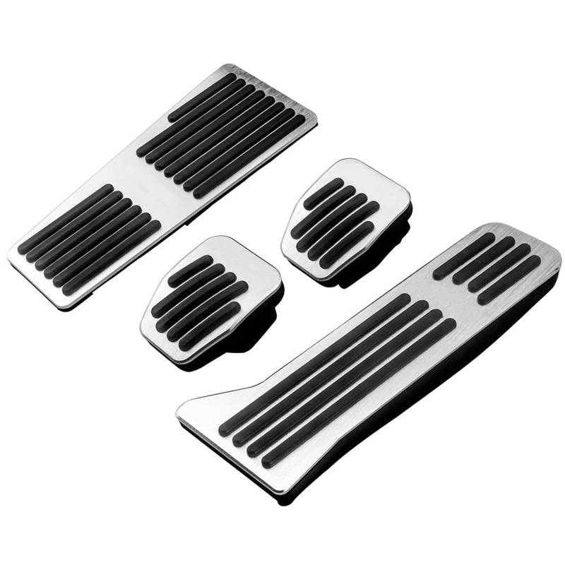 Auto Pedalabdeckung Für Mazda Für CX-5 CX5 CX 5 KE KF 2012-2023 Auto Gaspedal Fußstütze Pedal Bremse Kupplung Pedale Pad Abdeckung Zubehör Foot Rest Pedal Abdeckung(B-MT 4pcs) von JMOLXURI