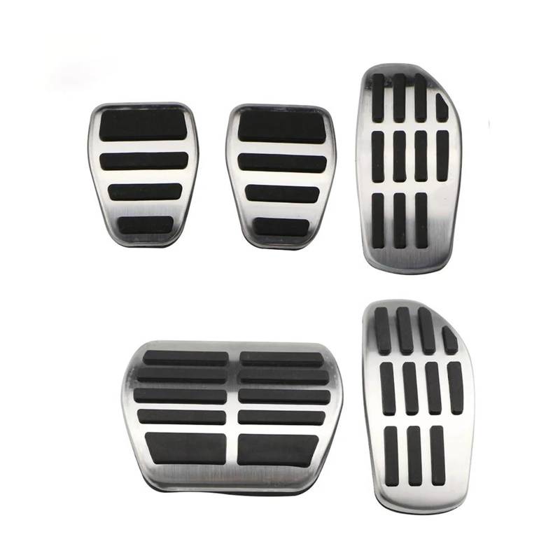 Auto Pedalabdeckung Für Q3 MK1 2012-2018 Zubehör Auto Fußpedale Gaspedal Bremse Edelstahl Kein Bohren Rutschfestes Pedal Foot Rest Pedal Abdeckung(3 pcs) von JMOLXURI