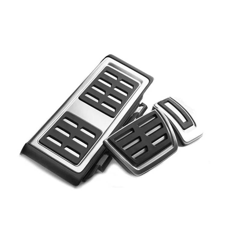 Auto Pedalabdeckung Für VW Für Arteon Für Golf Für Polo Für Tiguan Gaspedal Bremspedal Pedal Fußstütze Platte Kupplung Drossel Refit Auto Styling Foot Rest Pedal Abdeckung(at 3pieces) von JMOLXURI