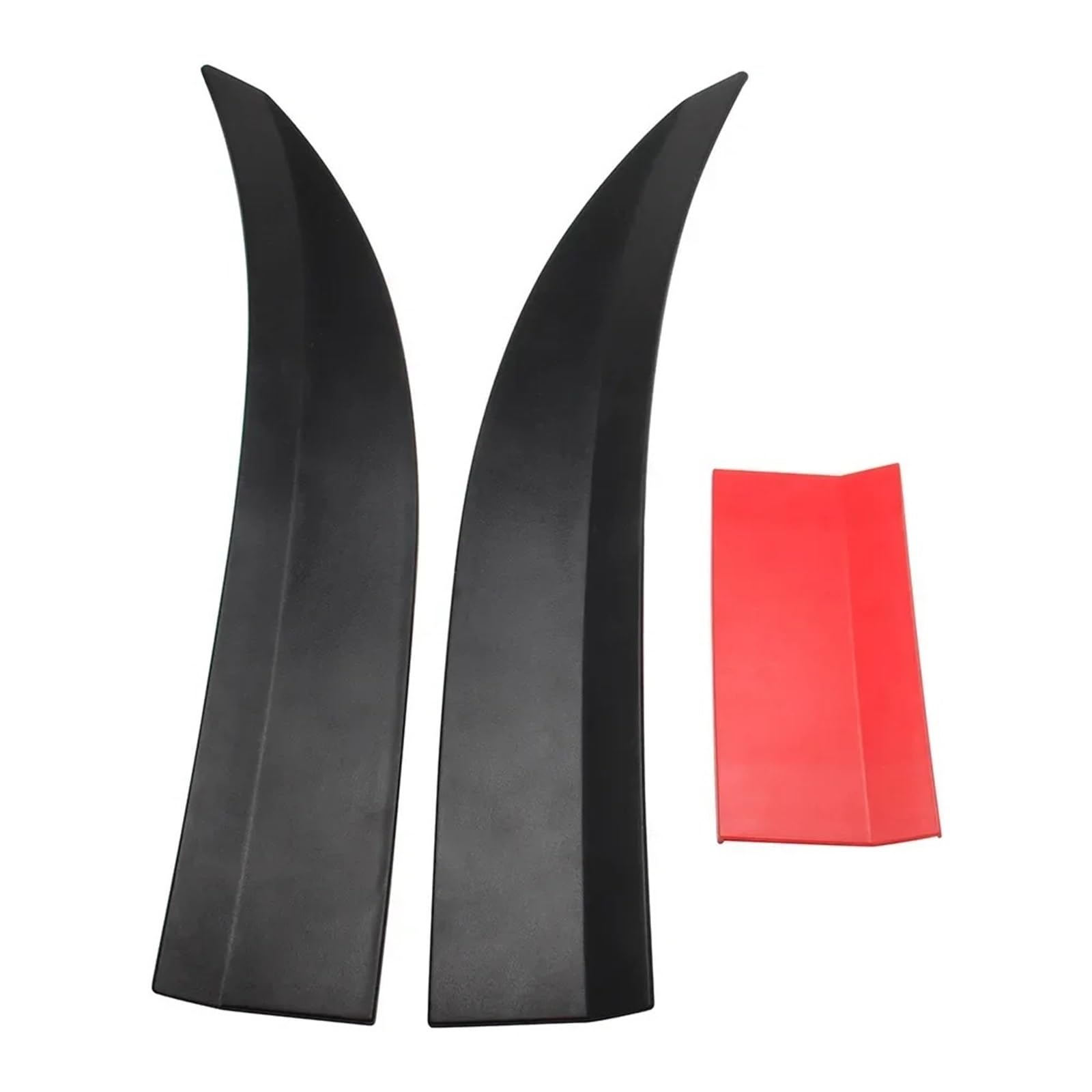 Auto Spoiler Spoiler Autospoiler 3-teiliger Stanzfreier ABS-Kofferraum-Heckspoiler 115-125 cm Verstellbarer Dekorativer Sportspoilerflügel Auto Spoilers(Gloss Black) von JMOLXURI