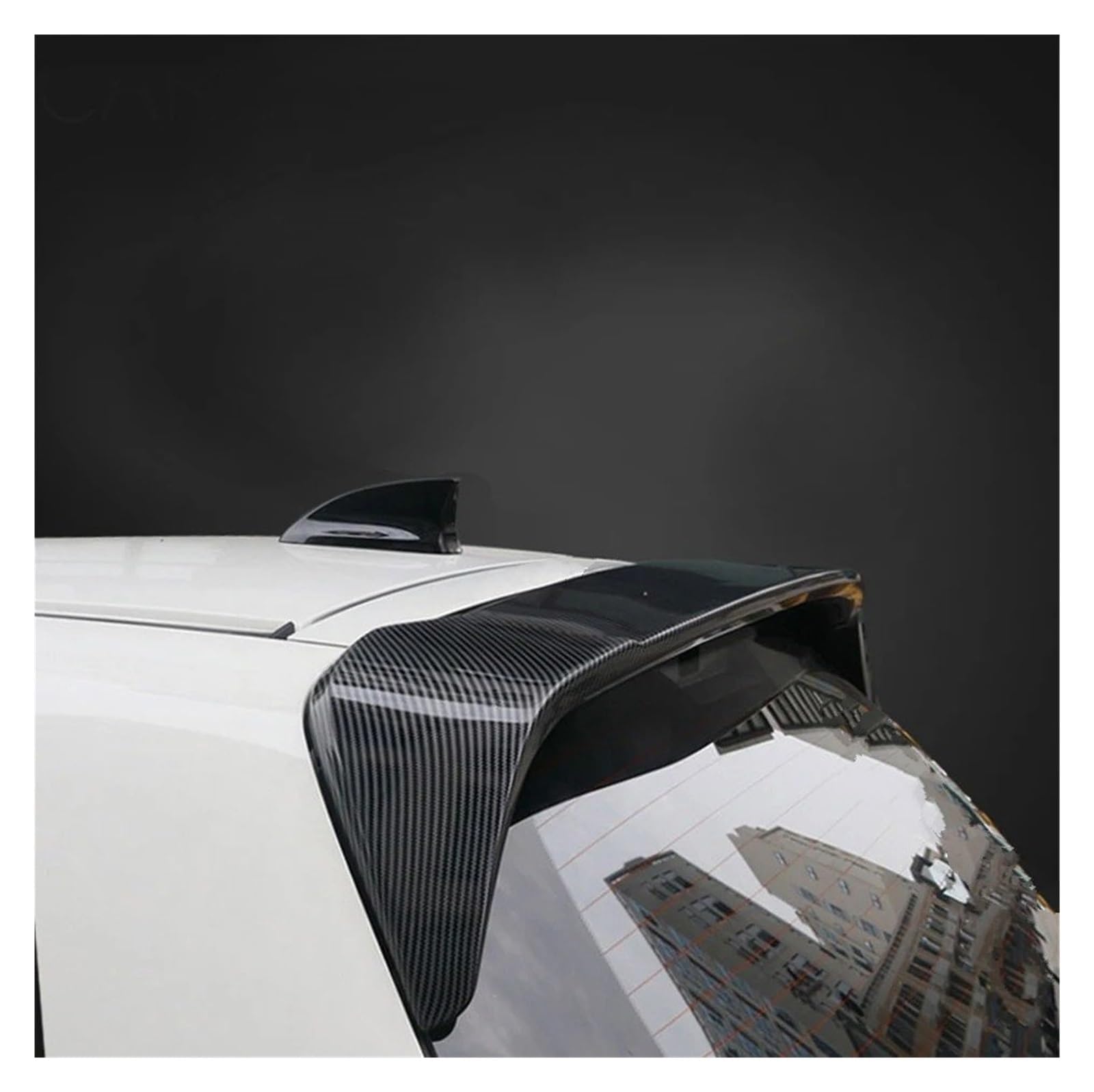 Auto Spoiler Spoiler Für Fourth Für Generation Pour Fit GR9 2021-2023 Heckspoilerdeckel Autospoiler Glänzend Schwarz ABS Kunststoff Material Zubehör Teile Auto Spoilers(Carbon Pattern) von JMOLXURI