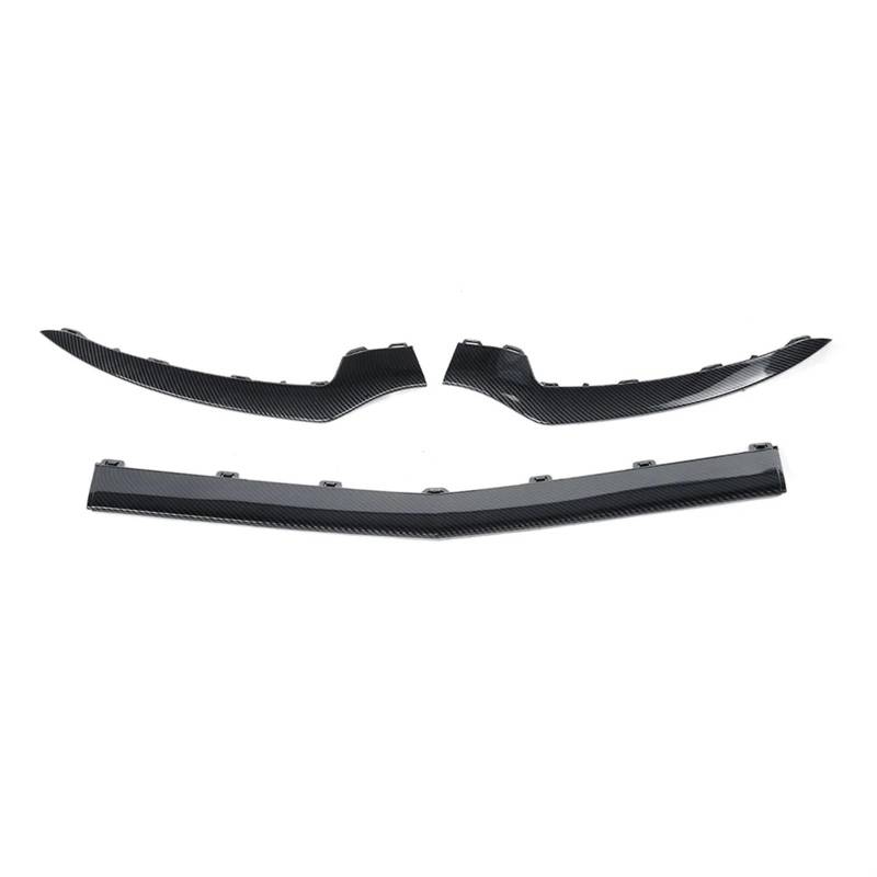 Frontspoiler Für Benz W207 Für E-Klasse E200 E350 2014-2016 3 Stücke Schwarz Auto Front Stoßstange Lip Splitter Diffusor Spoiler Schutz Abdeckung Vordere Stoßstange Unten(Carbon Fiber Look) von JMOLXURI