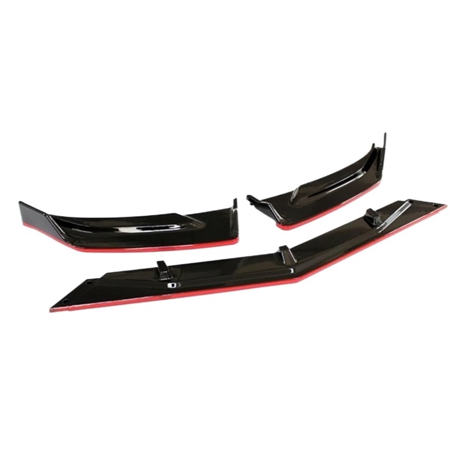 Frontspoiler Für Chevrolet Für Malibu 2018 2019 2020 2021 2022 Frontschürze Lip Splitter Spoiler Abdeckung Kinn Diffusor Körper Kit Carbon Schwarz Tuning Vordere Stoßstange Unten(Gloss Black Red) von JMOLXURI