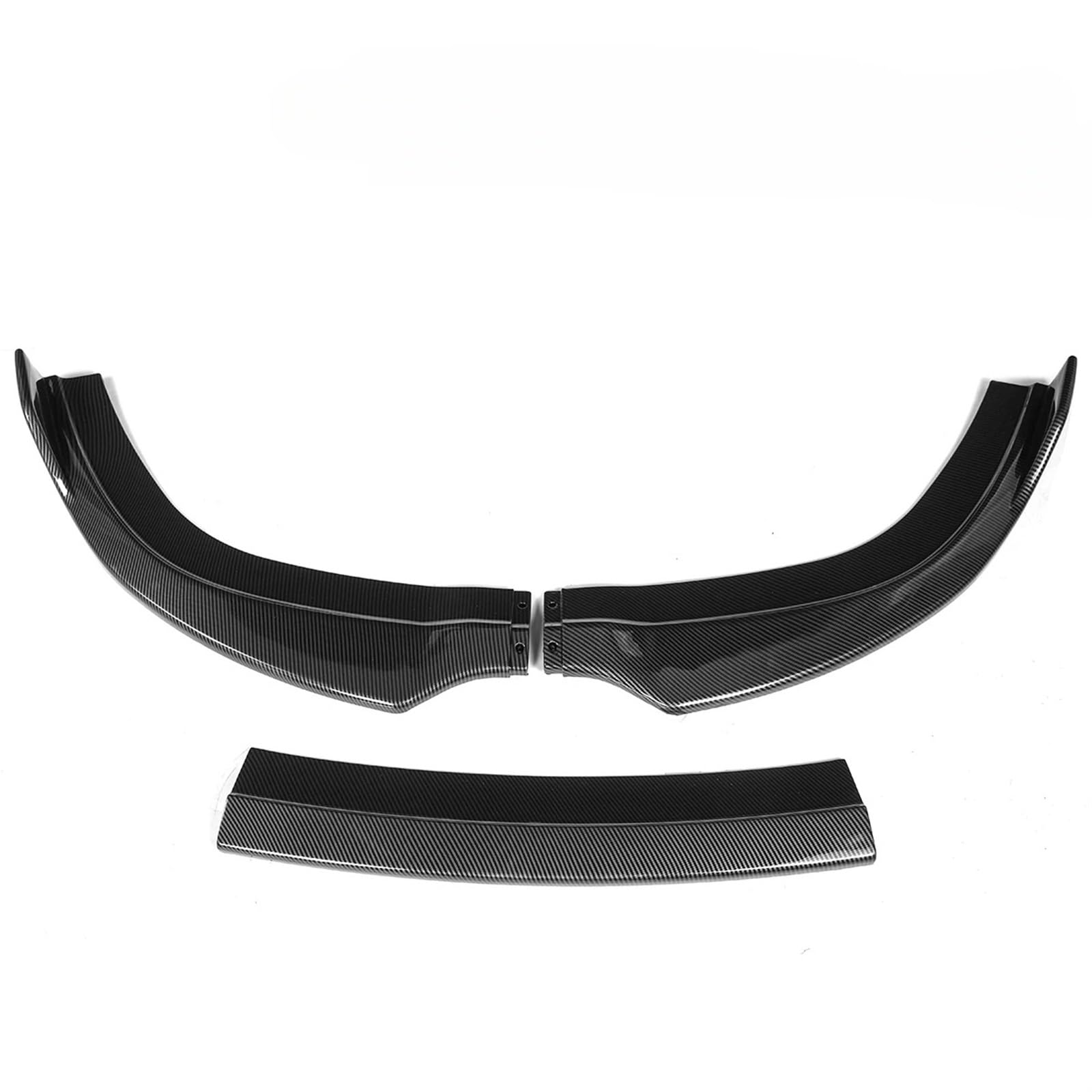 Frontspoiler Für Chrysler 300 Für SRT8 Carbon Look & Schwarz Für ABS Kit 3X 2012-2014 Auto Front Stoßstange Lip Splitter Spoiler Diffusor Schutz Vordere Stoßstange Unten(Carbon Fiber Look) von JMOLXURI