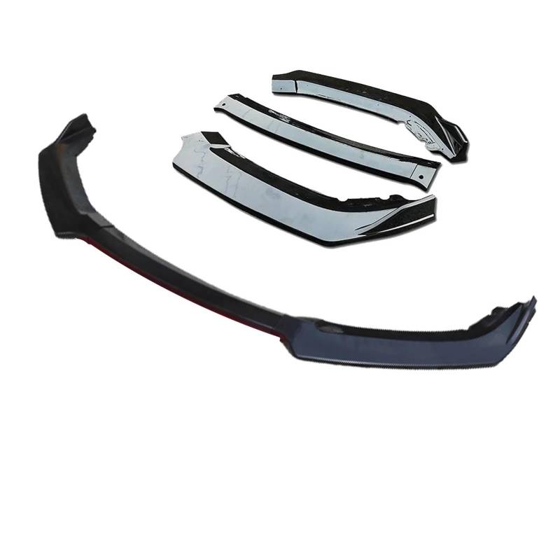 Frontspoiler Für Citroen Für Berlingo 2009–2017 Auto Frontstoßstangenlippe 3-teilig Schwarzer Splitter Diffusor Lippe Body Kit Spoilerstoßstangen Vordere Stoßstange Unten(3 Pcs) von JMOLXURI