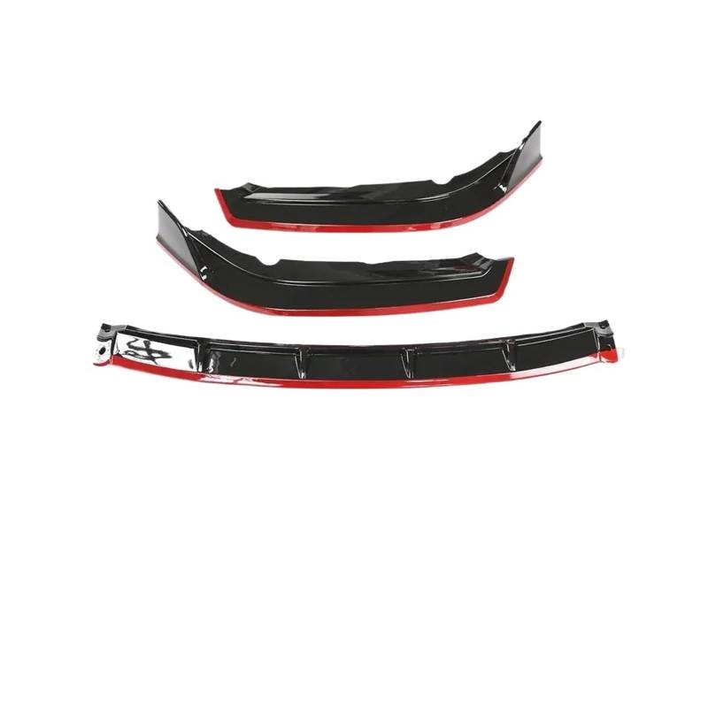 Frontspoiler Für Civic 10TH Für Gen Für Limousine 2019 2020 2021 2019+ Frontschürze Lippe Kinn Körper Kit Tuning Zubehör Splitter Geändert ﻿ ﻿ Vordere Stoßstange Unten(Red Line) von JMOLXURI