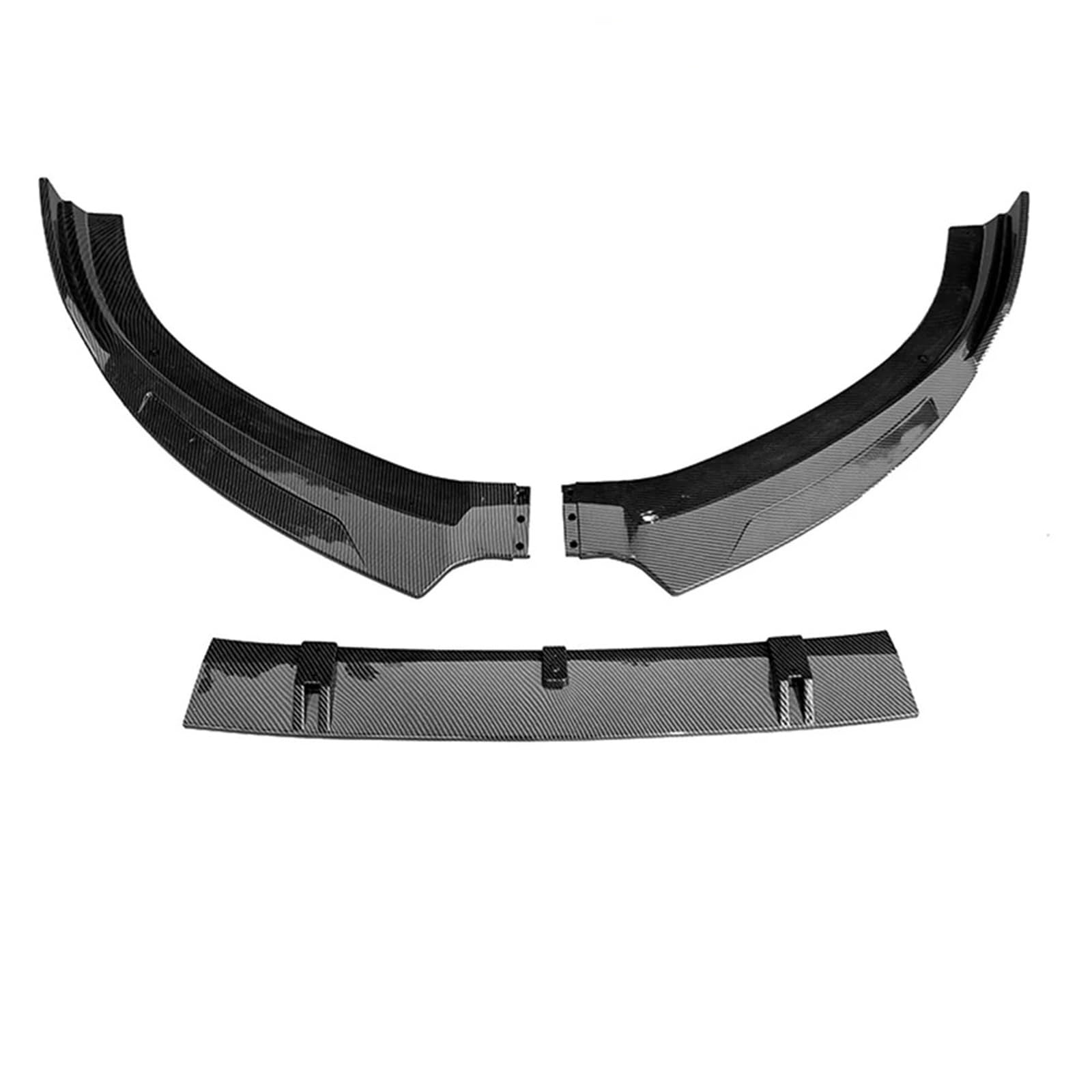 Frontspoiler Für Für A3 S3 8V S-line Limousine 2014-2016 3PCS Auto Front Stoßstange Splitter Lip Diffusor Spoiler Schutz Abdeckung Schutz Deflektor Lip Vordere Stoßstange Unten(Carbon Fiber Look) von JMOLXURI