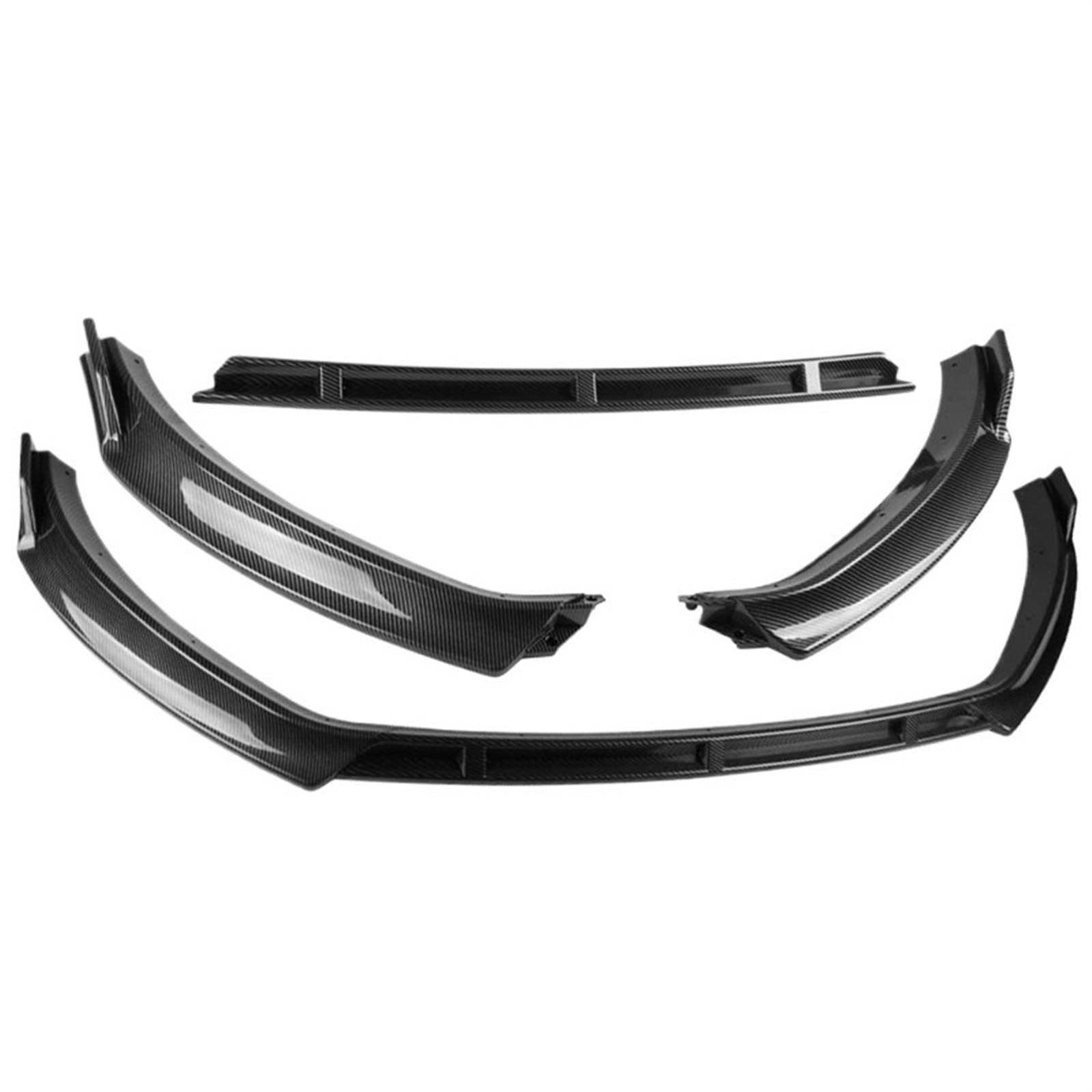 Frontspoiler Für Golf 7 MK7 Für Standar Für TSI Für TDI 2012-2017 3PCS Gloss Black Front Stoßstange Splitter Lip Diffusor Body Kit Spoiler Schutz Nachrüstung Vordere Stoßstange Unten(Gloss Black) von JMOLXURI