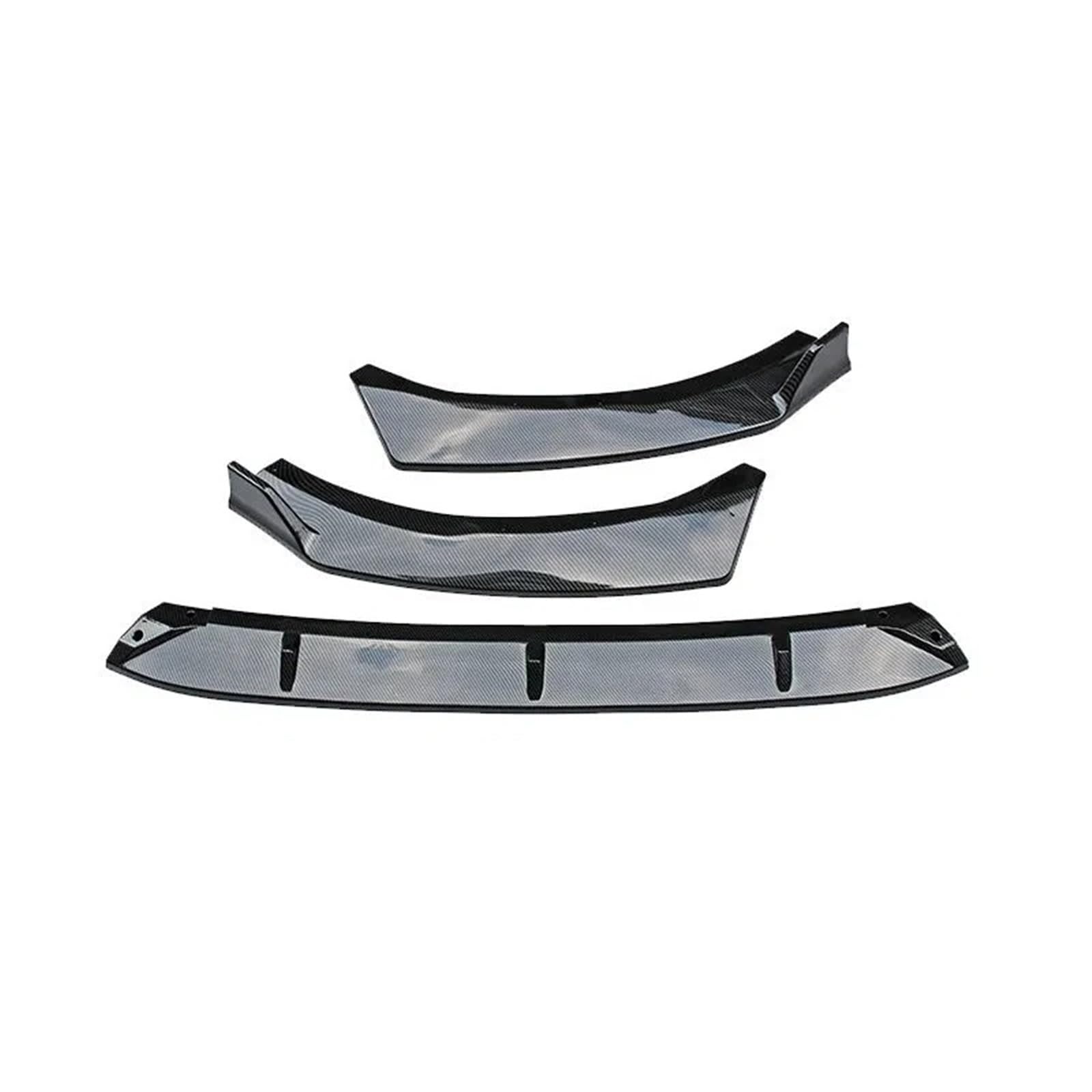 Frontspoiler Für KIA K5 2020–2021 3 Stück Glänzende Optik Frontstoßstange Spoiler Zierlippe Frontstoßstangenlippe Carbonfaser-Look Vordere Stoßstange Unten(Black red) von JMOLXURI