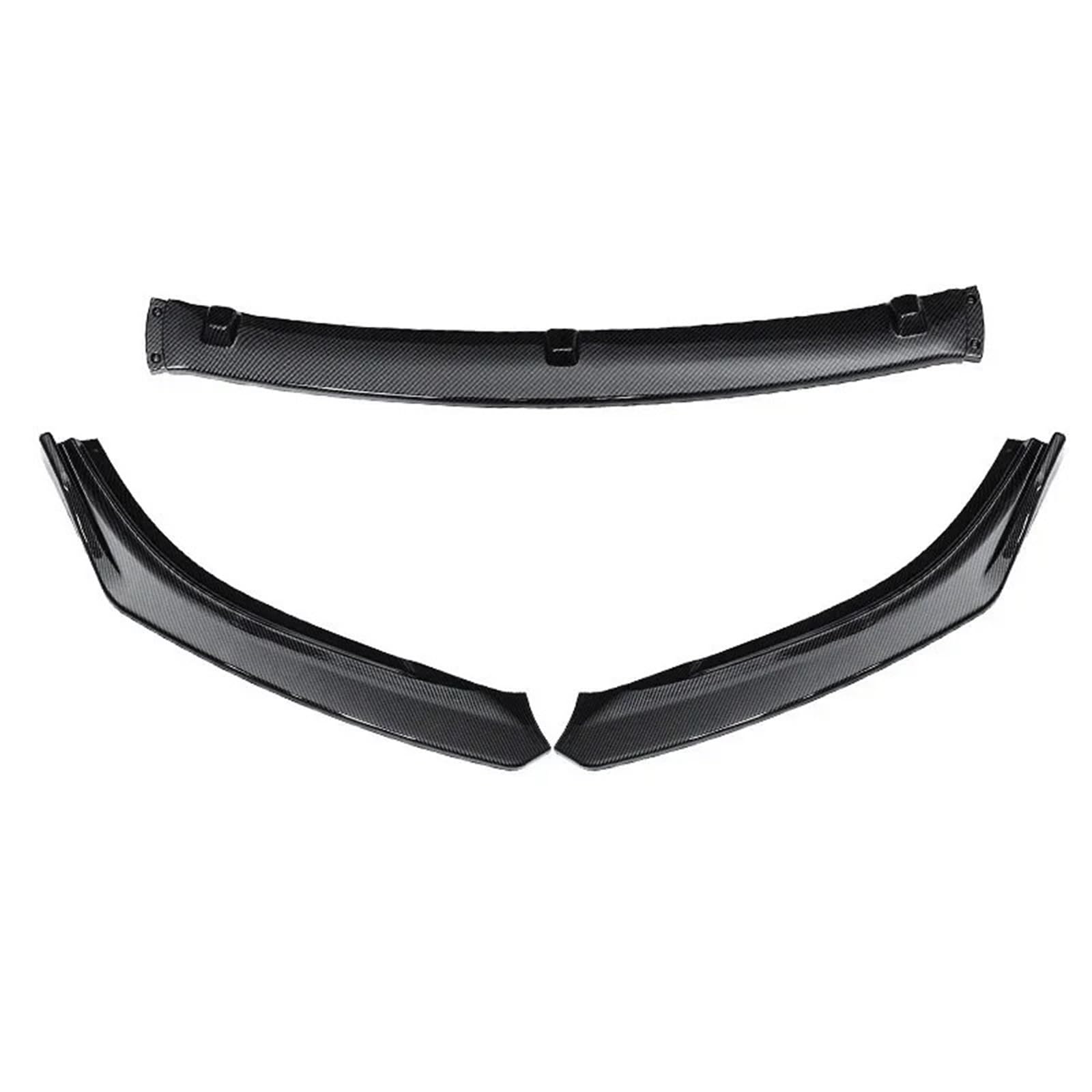 Frontspoiler Für Mazda 6 Für Atenza 2014 2015 2016 2017 2018 Auto Zubehör 3PCS Auto Front Stoßstange Splitter Lip Diffusor Körper Kit Spoiler Schutz Vordere Stoßstange Unten(Gloss Black) von JMOLXURI