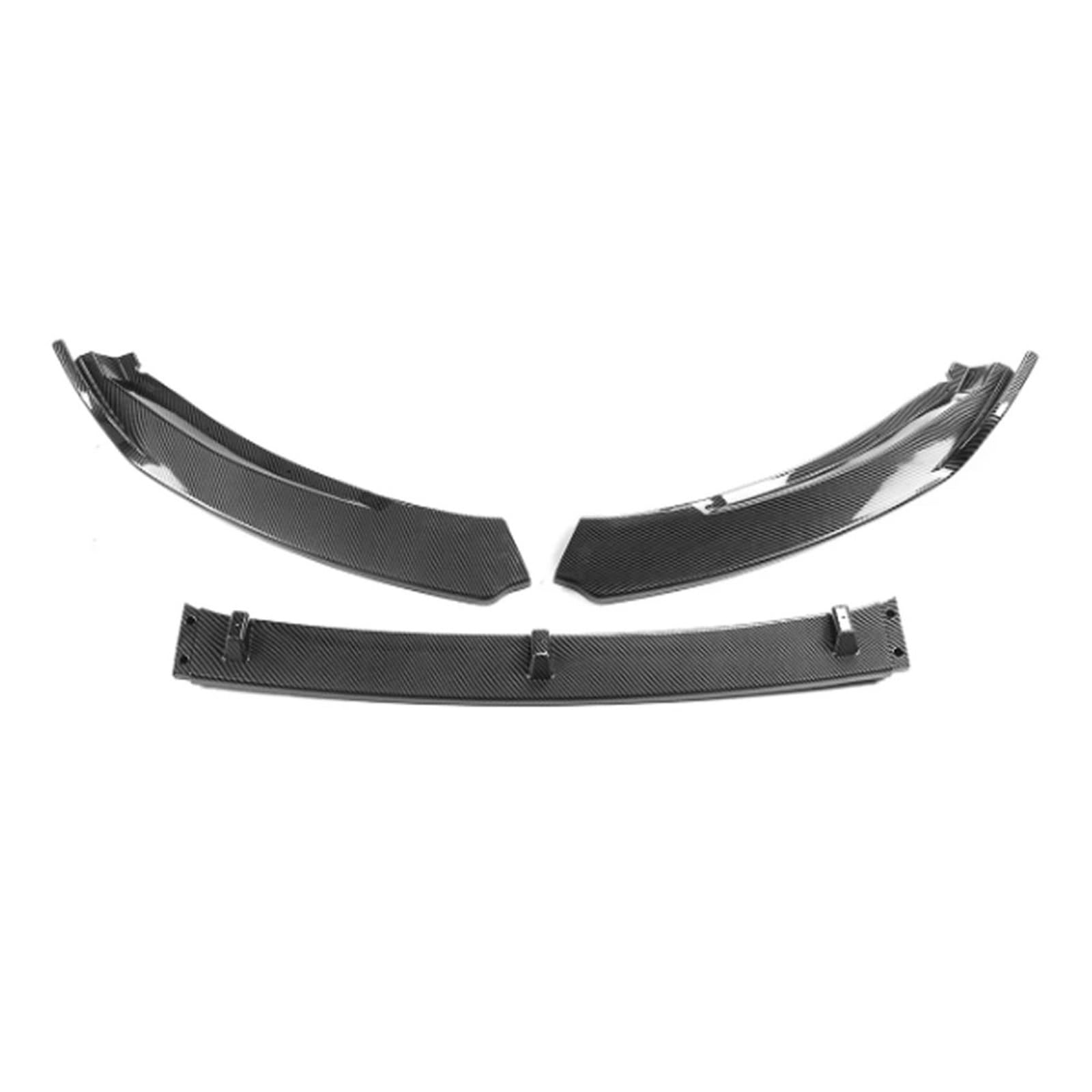 Frontspoiler Für Skoda Für Octavia 2015 2016 2017 2018 2019 3PCS Auto Front Stoßstange Lip Spoiler Splitter Diffusor Abnehmbare Körper Kit Abdeckung Schutz Vordere Stoßstange Unten(Carbon Fiber Look) von JMOLXURI