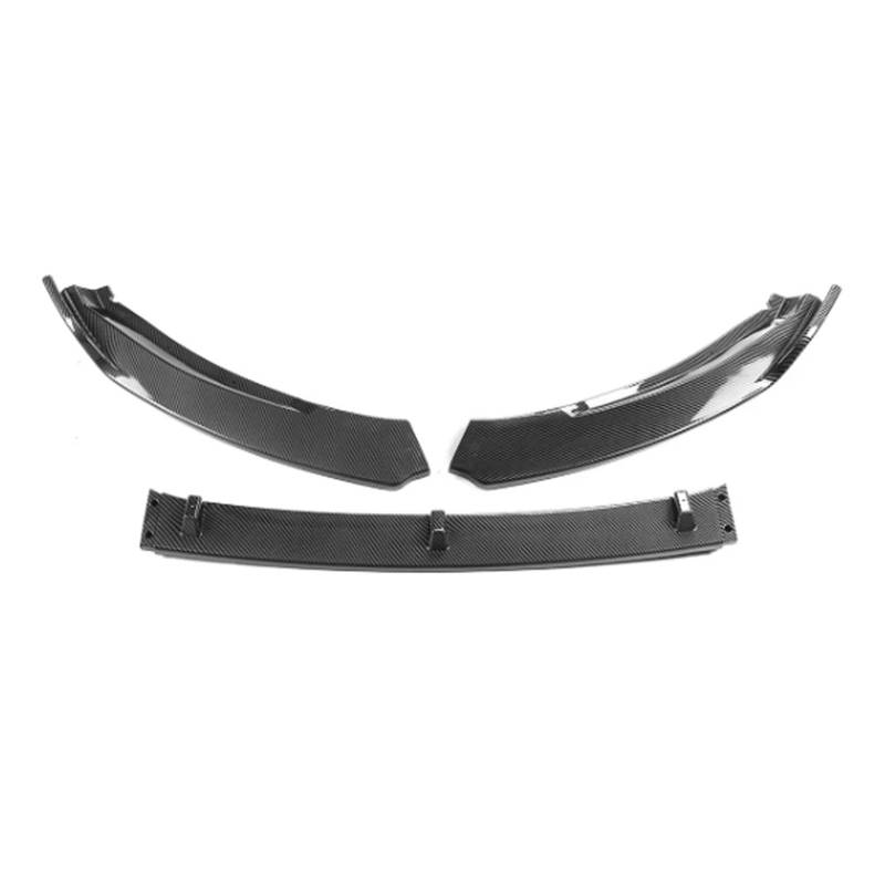 Frontspoiler Für Skoda Für Octavia 2015 2016 2017 2018 2019 3PCS Auto Front Stoßstange Lip Spoiler Splitter Diffusor Abnehmbare Körper Kit Abdeckung Schutz Vordere Stoßstange Unten(Carbon Fiber Look) von JMOLXURI