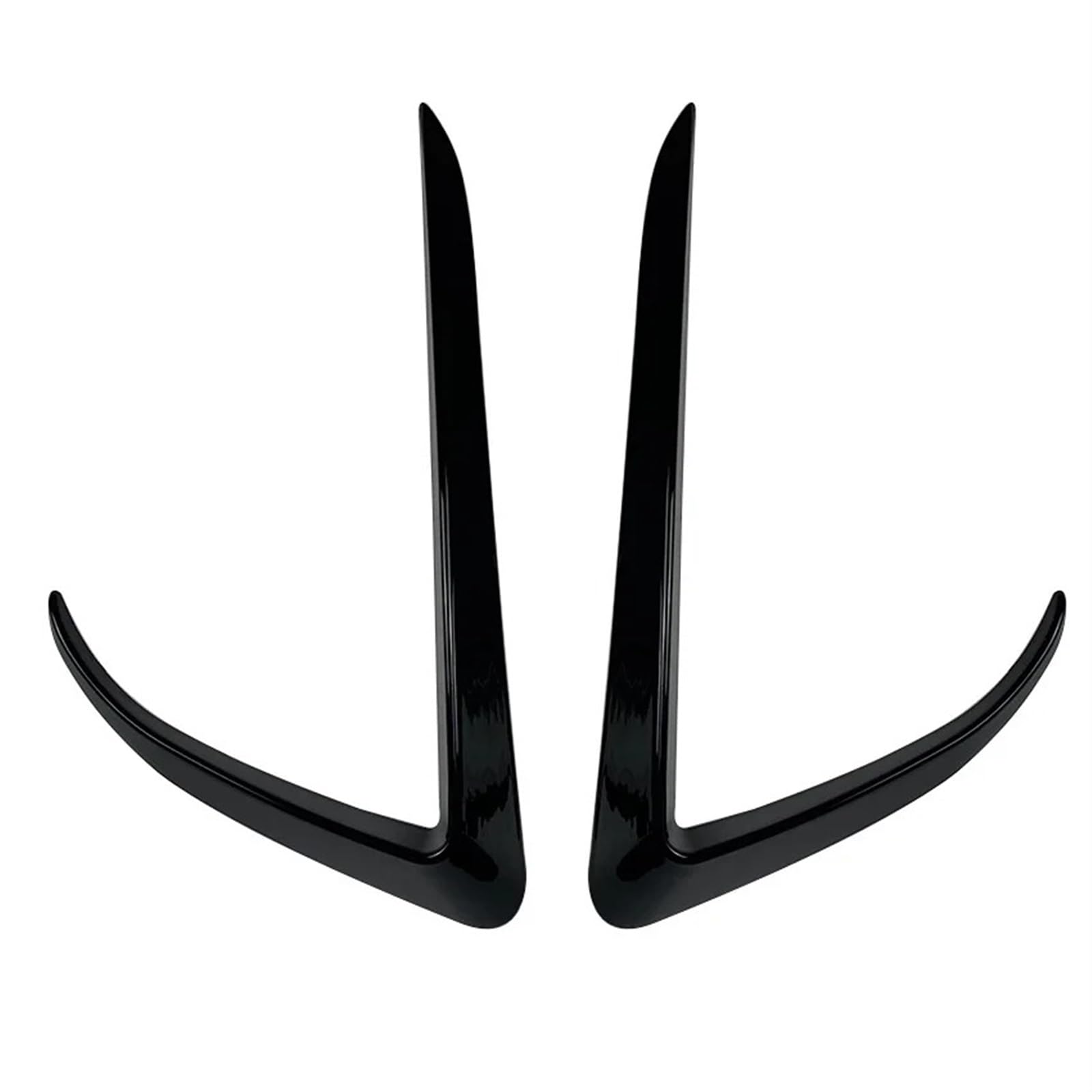 Frontspoiler Für Tesla Für Modell Für X 2015-2020 Front Stoßstange Splitter Nebel Lampe Grill Spoiler Abdeckung Air Vent Wind Messer Körper Kits Vordere Stoßstange Unten(Glossy Black) von JMOLXURI