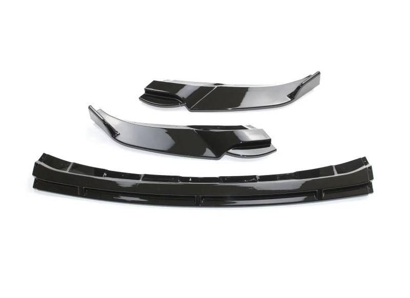 Frontspoiler Für VW Für T-ROC Für TSI Für TDI 2017-2022 Für ABS Auto Frontschürze Lip Spoiler Glänzend Schwarz Carbon Look Body Kit ﻿ ﻿ Vordere Stoßstange Unten(Glossy Black) von JMOLXURI