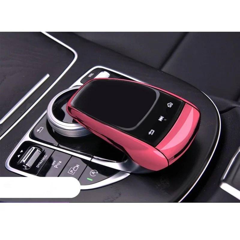 Für Benz CE Für GLC Für GLS GV Klasse W205 W213 X253 TPU Auto Center Control Maus Screen Protector Abdeckung Auto Styling Auto Zentrale Steuerung Trim Aufkleber(Pink) von JMOLXURI