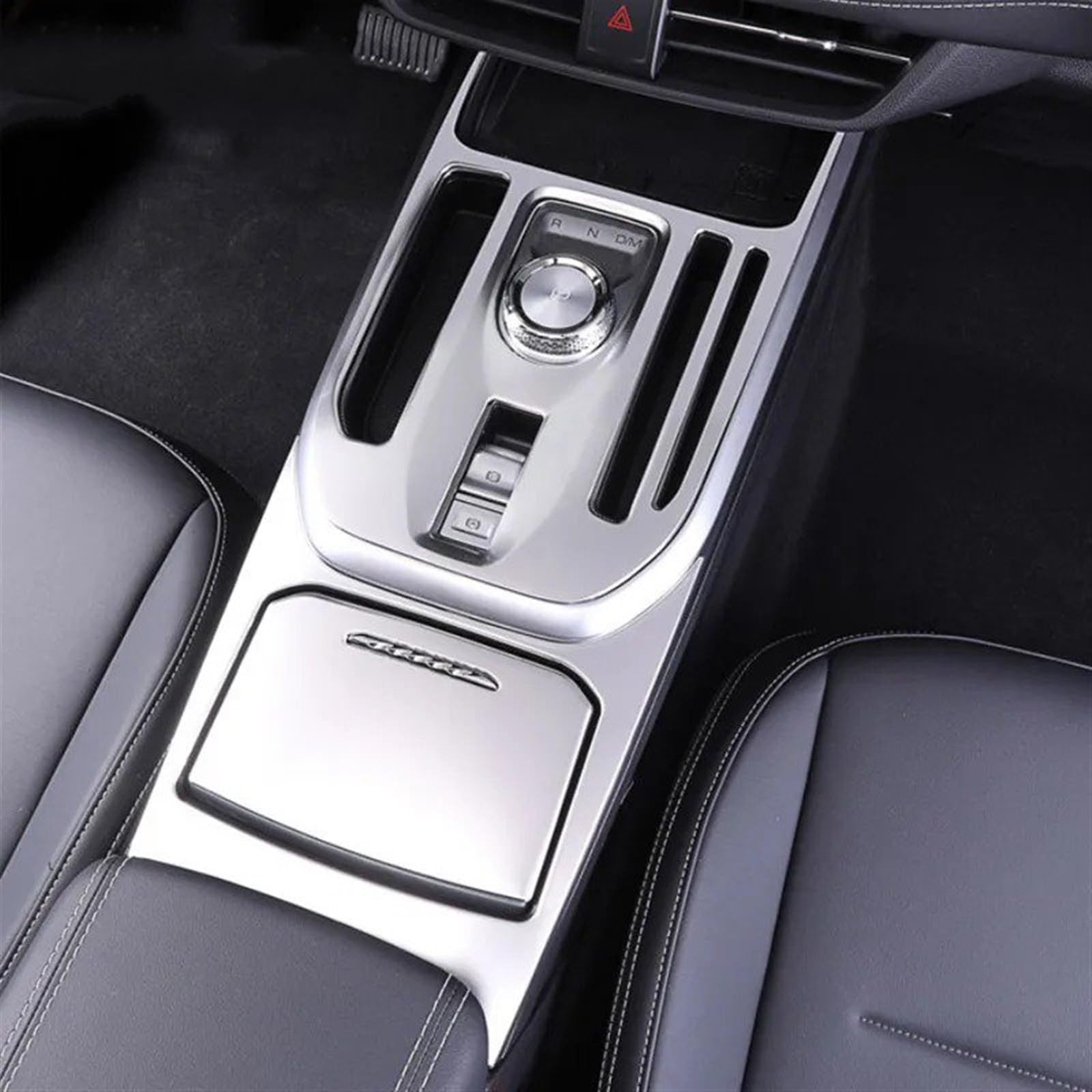 Für Haval Für Jolion 2023 Carbon Faser Zentrale Steuerung Abdeckung Trim Lagerung Box Organizer Panel Innen Aufkleber Teile Auto Zubehör Auto Zentrale Steuerung Trim Aufkleber(Silver) von JMOLXURI