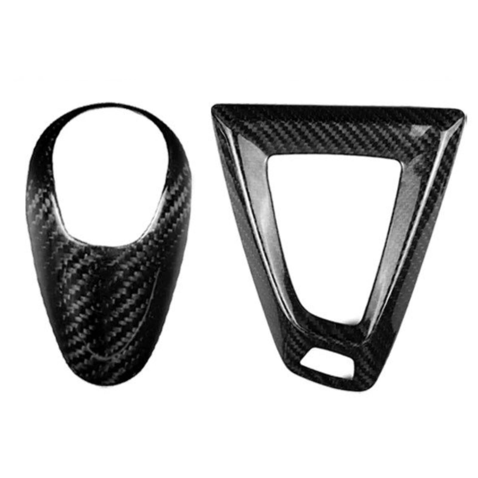 Für M2 F87 Für M3 F80 Für M4 F82 Für M5 F83 F10 F85 X5M F86 X6M F12 1 Stücke Carbon Faser Schwarz Mittelkonsole Schaltknauf Trim Abdeckung Auto Zentrale Steuerung Trim Aufkleber(Model A B-LHD) von JMOLXURI