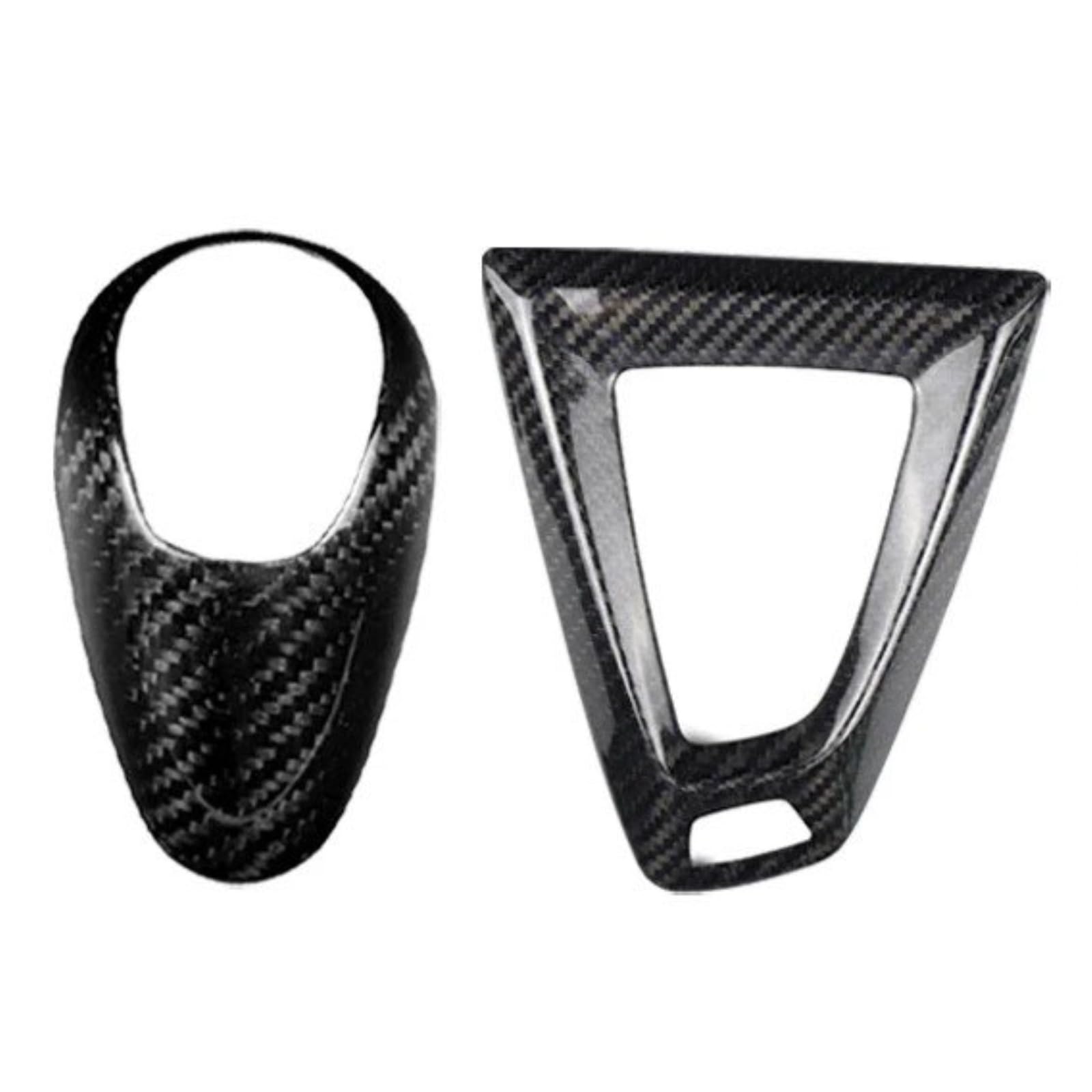 Für M2 F87 Für M3 F80 Für M4 F82 Für M5 F83 F10 F85 X5M F86 X6M F12 1 Stücke Carbon Faser Schwarz Mittelkonsole Schaltknauf Trim Abdeckung Auto Zentrale Steuerung Trim Aufkleber(Model A C-RHD) von JMOLXURI