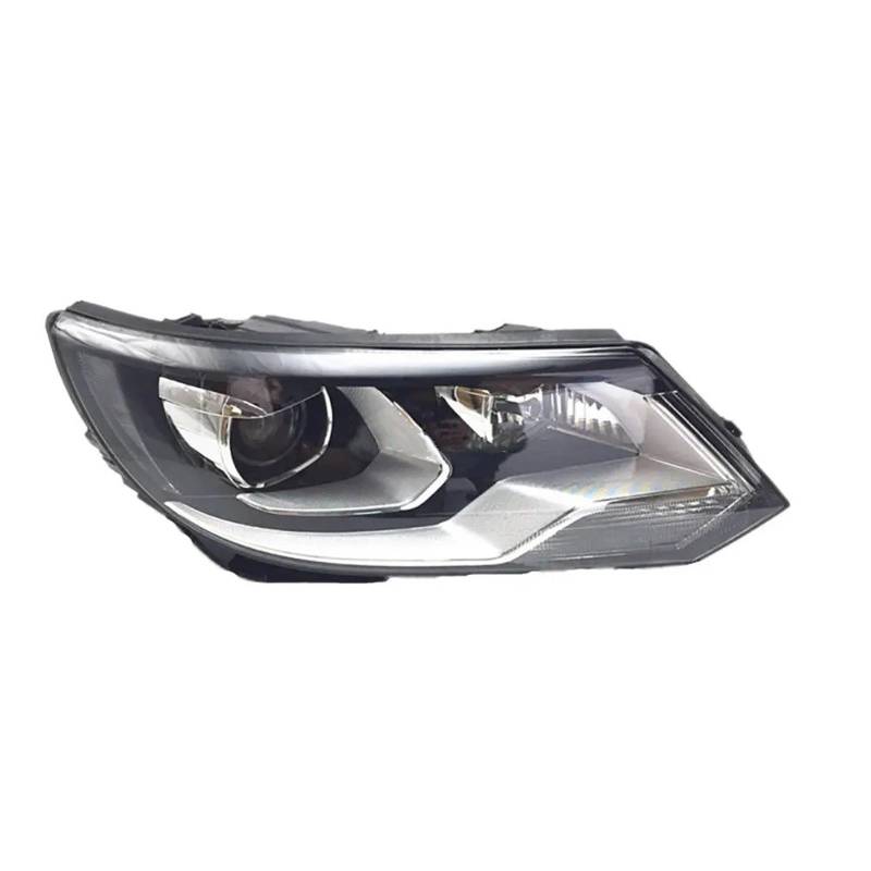 Für VW Für Tiguan 2013-2017 Scheinwerfer Scheinwerfer Montage Ohne Tagfahrlicht Auto Ganze Auto Licht Montage Abdeckung Frontscheinwerfer Streuscheibe(2 Pcs Left and Right,Halogen Headlights) von JMOLXURI