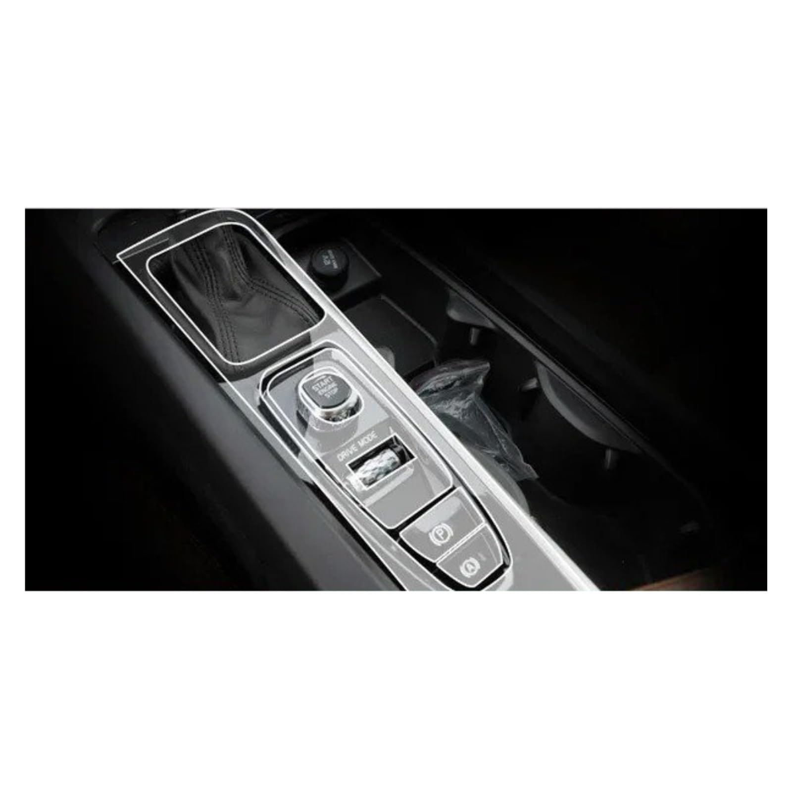 Für Volvo Für XC60 TPU Transparent Film Auto Innen Schutz Aufkleber Center Control Gear Outlet Navigation Dashboard Panel Auto Zentrale Steuerung Trim Aufkleber(60 Gear 2018-2021) von JMOLXURI