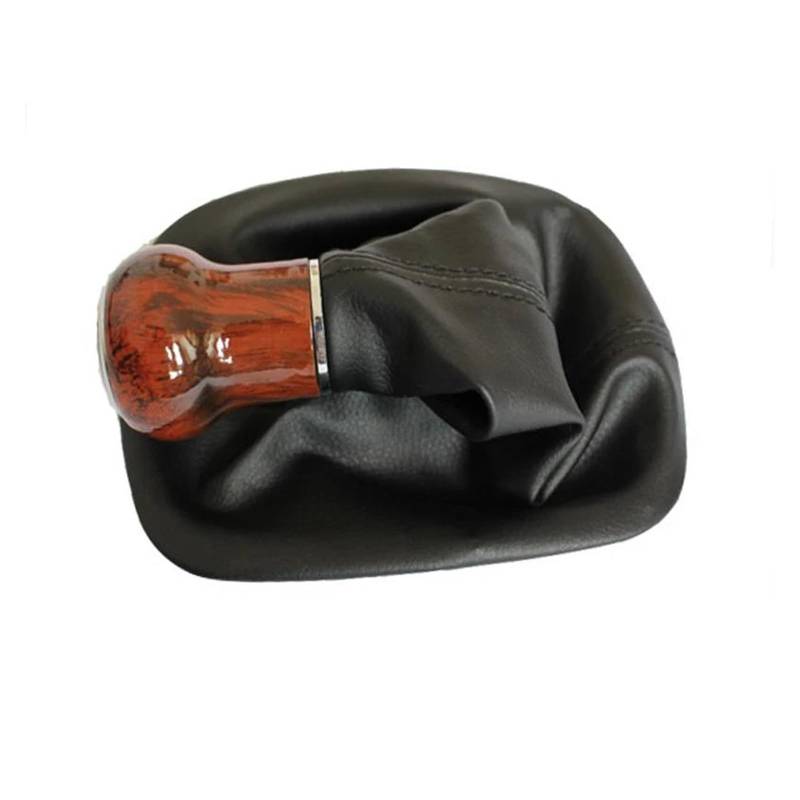 Für Vw Für Passat B5.5 2001 2002 2003 2004 2005 5 6 Gang Schaltknauf Mit Echt PU Leder Boot Auto Teile Auto Schalthebel Shifter(Color:5 Speed) von JMOLXURI