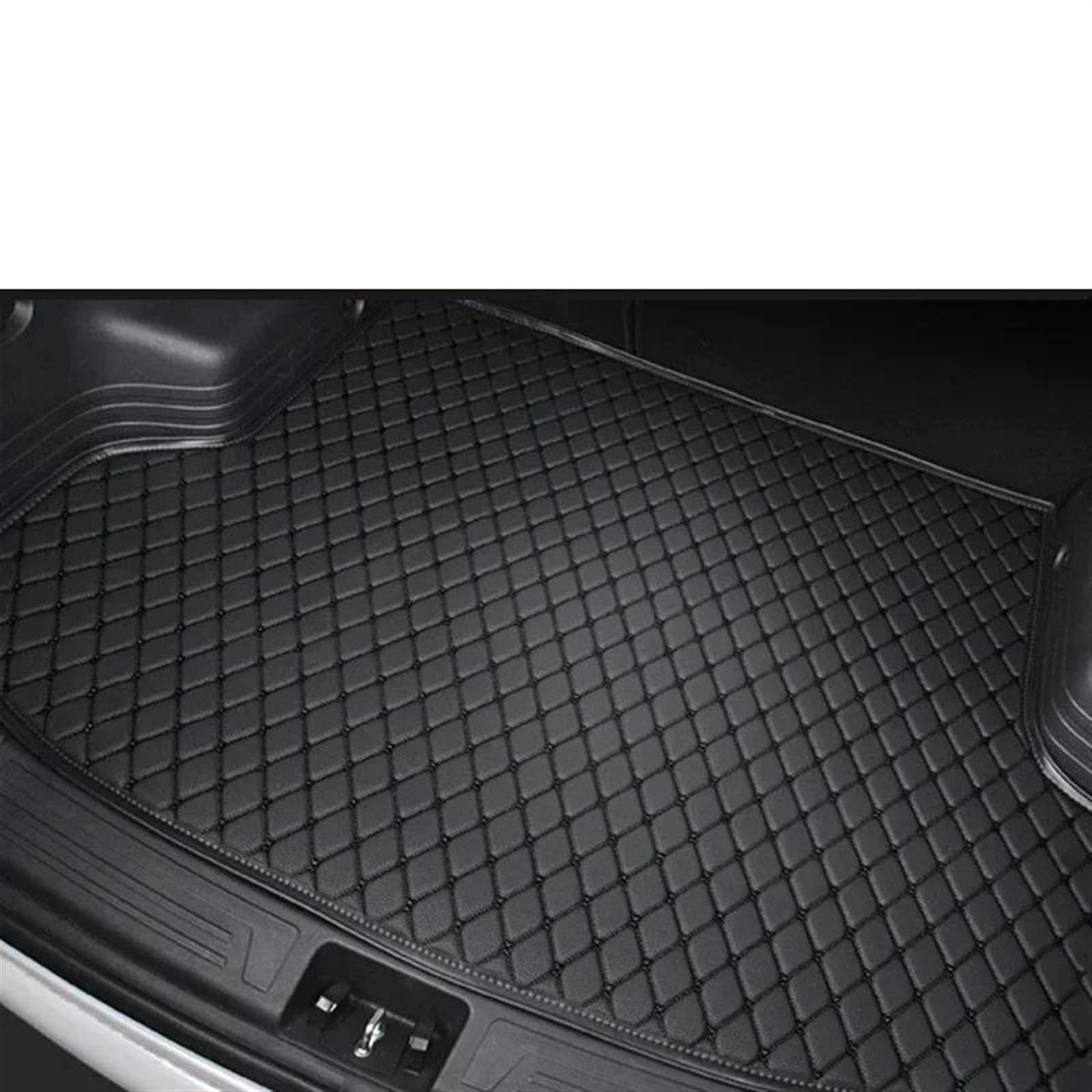 Kofferraumwanne Für VW Für Golf Für 8 Für MK8 2023 2022 2021 Auto Stamm Matten Cargo-Liner Auto Innen Zubehör Fahrzeuge Ersatz Wasserdicht Antirutschmatte Kofferraum(Black with Black) von JMOLXURI