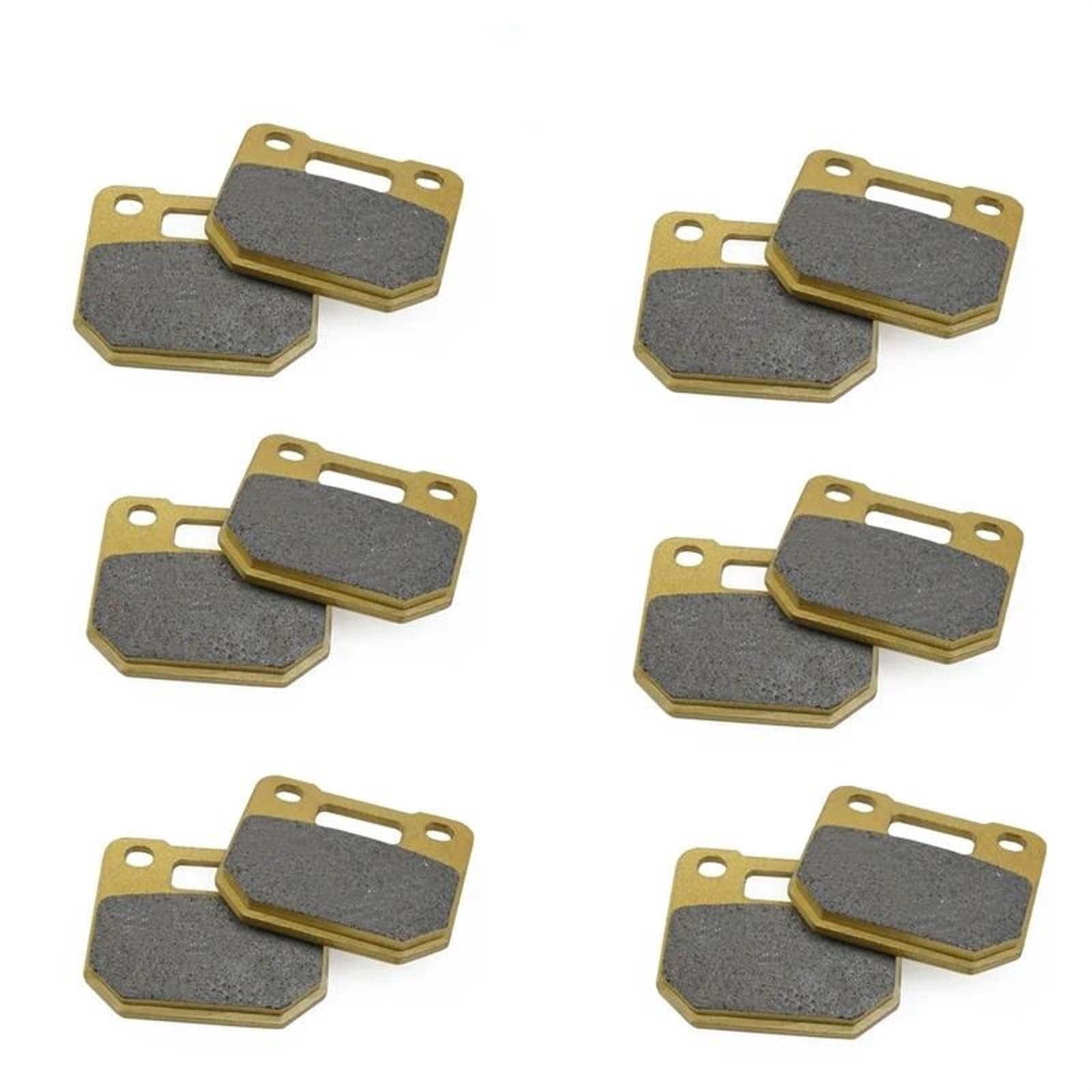 Motorrad Bremsbeläge Für RPM Für Adelin Für Frando 82mm Bremssattel Pad Motorrad Scheiben Bremsbeläge Bremsbeläge Vorne&Hinten(6 Pair) von JMOLXURI