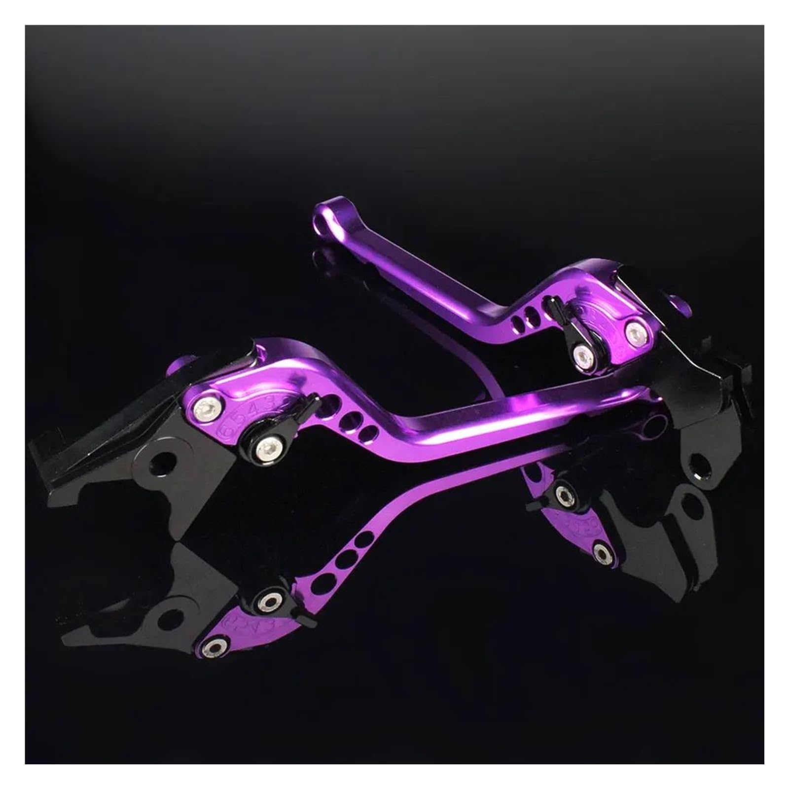 Motorrad-Bremskupplungshebel Für MT09 Für MT07 FZ09 FZ07 Für Tracer 700 900 Für Tenere 700 Einstellbarer Motorradbremskupplungshebel Brems Kupplungshebel(Purple 177mm) von JMOLXURI