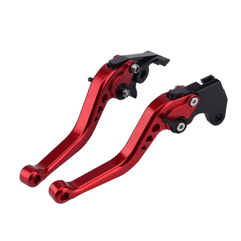 Motorrad-Bremskupplungshebel Für TENERE 700 Für XTZ700/SP 2019-2023 Motorrad Zubehör Lange/Kurze Bremsen Kupplung Hebel Einstellbare Aluminium Legierung Brems Kupplungshebel(Short Red) von JMOLXURI