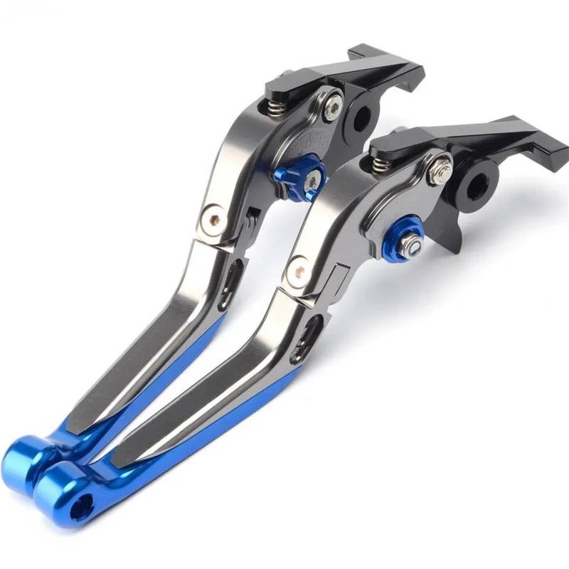 Motorrad-Bremskupplungshebel Für X-ADV 750 2017-2023 CNC Aluminium Zubehör Motorrad Einstellbare Faltbare Ausziehbare Bremskupplungshebel Brems Kupplungshebel(Titanium Blue) von JMOLXURI