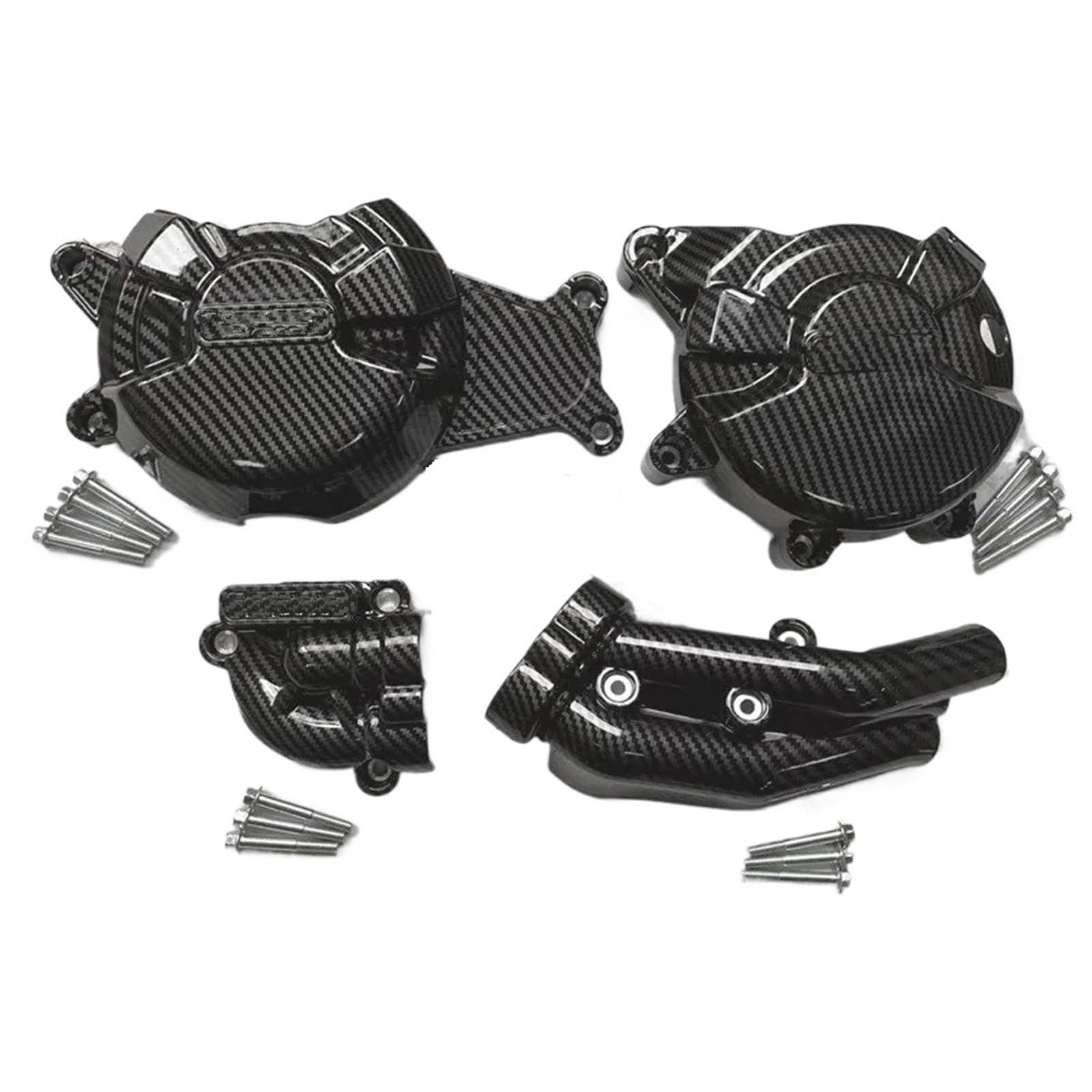 Motorräder Schutzabdeckung Für FZ07 Für XSR700 Für MT-07 2014 2015 2016 2017 2018 2019 2020 2021 2022 2023 2024 Motorräder Motor Abdeckung Schutz(Carbon-Look) von JMOLXURI