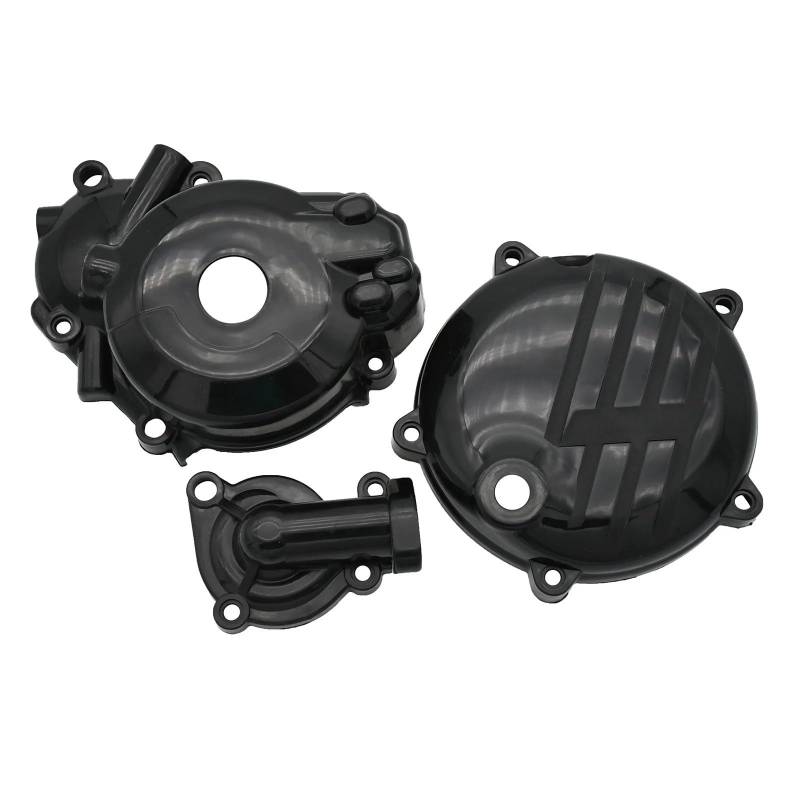 Motorräder Schutzabdeckung Für Zongshen NC250 NC450 Für KAYO T4 K4 T6 K6 Motorrad Kunststoff Kupplung Schutz Zündung Schutz Motor Schutz Wasserpumpe Abdeckung(B-Black) von JMOLXURI