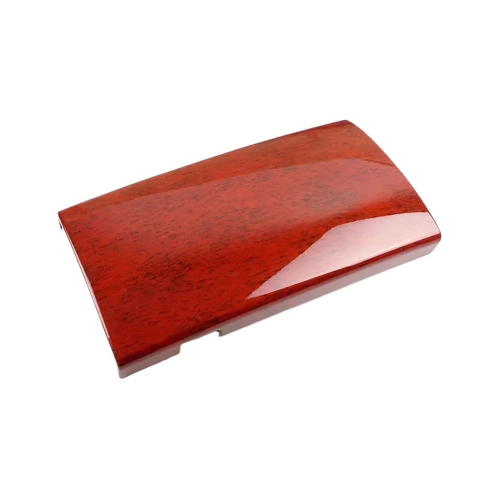 Auto Aufkleber Abdeckungsverkleidung für Mittelkonsolenarmlehne mit roter Holzstruktur Für Benz Für S Für Klasse Für W221 2008 2009 2010 2011 2012 Auto Styling Zierleisten von JMORCO