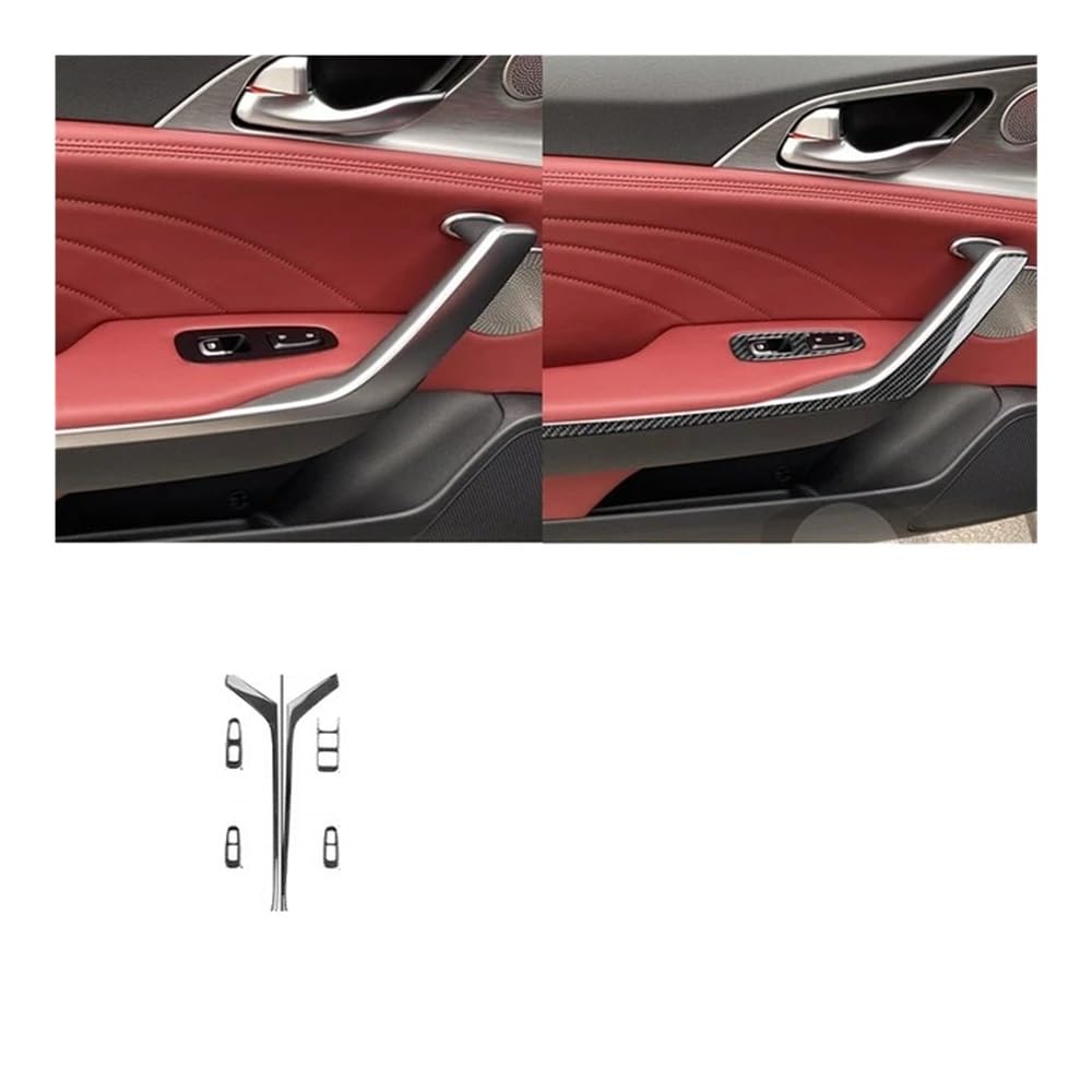 Auto Aufkleber Auto-Innentür-Drücker-Armlehne Fensterheber-Schalter-Tastenfeldabdeckung Für Kia Für Stinger 2019 2020 2021 2022 2023 Auto Styling Zierleisten von JMORCO