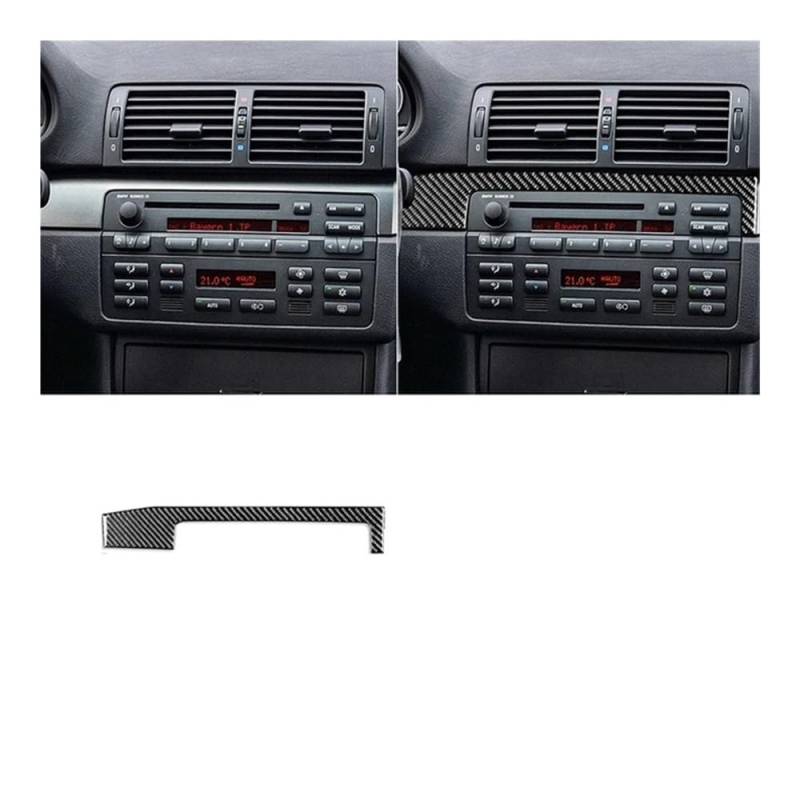 Auto Aufkleber Für 3er-Serie Für E46 Für M3 1998-2006 Armaturenbrett-Zierleistensatz Aufkleber Zierabdeckung Autoinnenraum Auto Styling Zierleisten von JMORCO