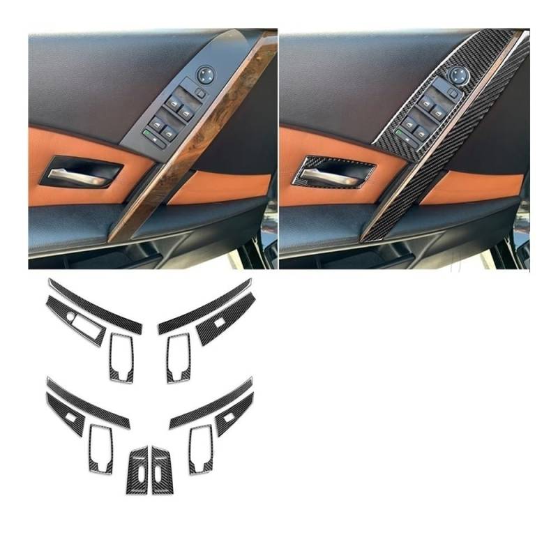 Auto Aufkleber Für 5 Series Für E60 2004 2005 2006 2007 Center Console Dashboard Getriebe Set Abdeckung Aufkleber Innen Auto Styling Zierleisten von JMORCO