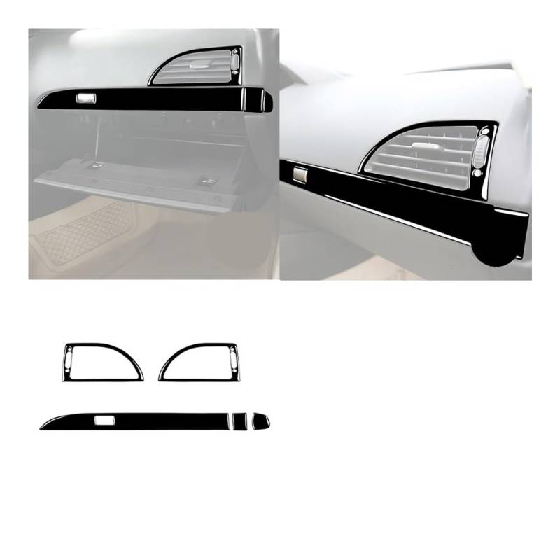 Auto Aufkleber Für 6er-Serie Für E63 Für E64 2004-2010 Armaturenbrett Mittelkonsole Getriebe Panel Luftauslass Aufkleber Autoinnenraum Auto Styling Zierleisten von JMORCO