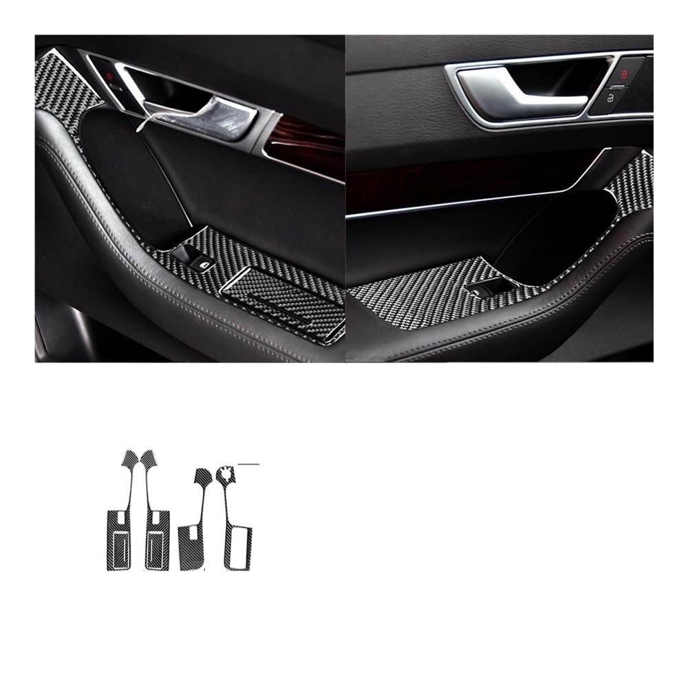 Auto Aufkleber Für A6 Für S6 2005-2011 Aufkleber Tür Fensterheber Knopf Rahmen Hinten Aschenbecher Abdeckungen Trim Innen Auto Styling Zierleisten von JMORCO