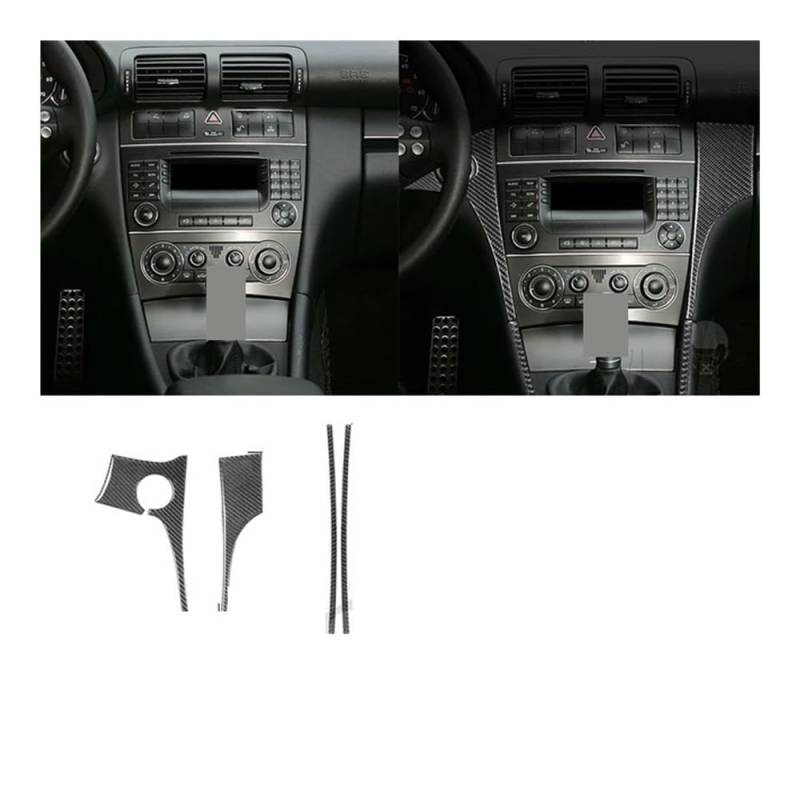 Auto Aufkleber Für Benz Für C Für Klasse Für W203 2005 2006 2007 Abdeckung Trim Auto Innen Aufkleber Set Dekorative Auto Styling Zierleisten von JMORCO