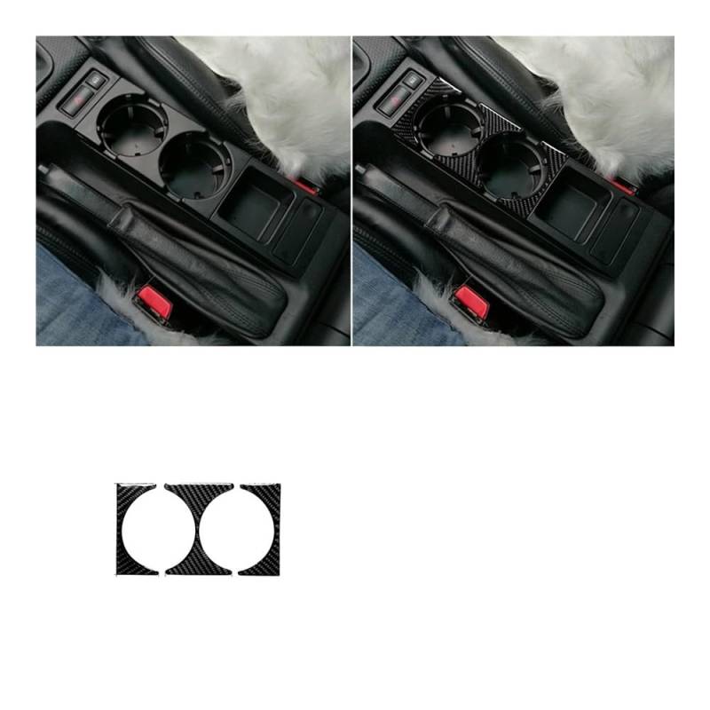 Auto Aufkleber Für E46 Für 3er-Serie Für M3 1998-2005 Getränkehalter-Panel Tuning-Panel Zieraufkleber Abdeckung Autoinnenraum Auto Styling Zierleisten von JMORCO