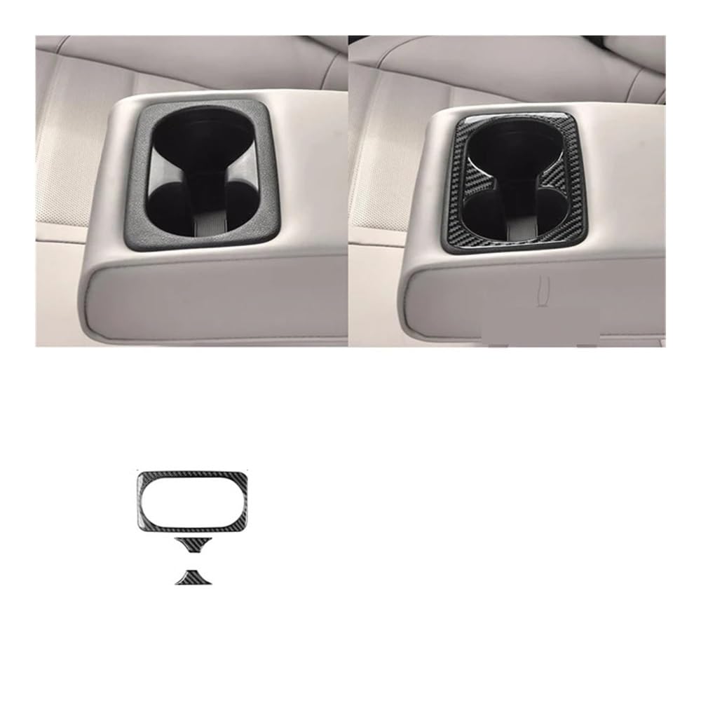 Auto Aufkleber Für Kia für Stinger 2019 2020 2021 2022 2023 Hintere Armlehne Wasserbecherhalter Panel Set Aufkleber Auto Innenverkleidung Auto Styling Zierleisten von JMORCO