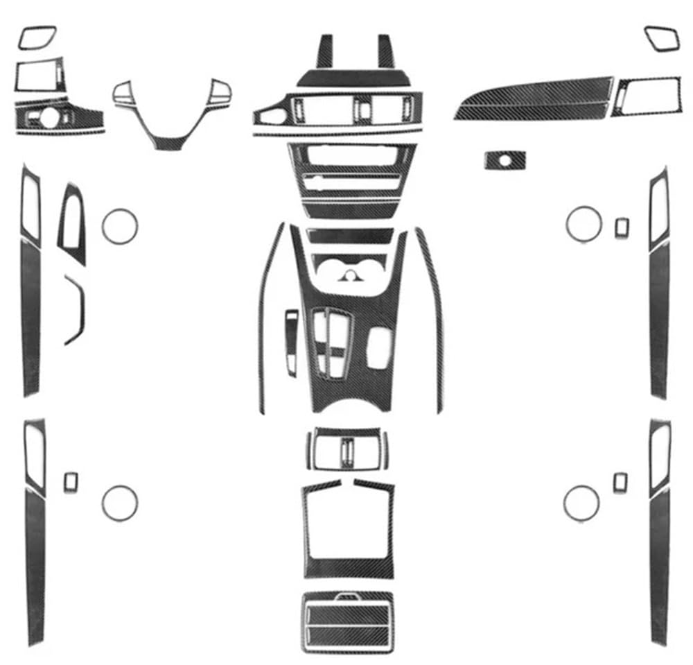 Auto Aufkleber Für X3 F25 X4 F26 2014 2015 2016 2017 Aufkleber-Kits, Komplettes Set, Zierleisten, Auto-Innenverkleidung, Zubehör Auto Styling Zierleisten von JMORCO