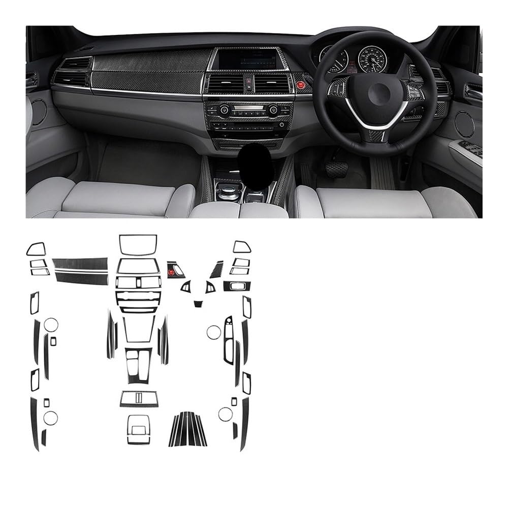 Auto Aufkleber Für X5 Für E70 Für X6 Für E71 2008-2014 Dashbaord Set Kit Trim Panel Tuning Abdeckung Aufkleber Auto Innen Auto Styling Zierleisten von JMORCO